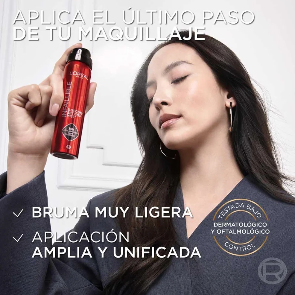 L'Oréal Paris Spray Fijador de Maquillaje Infaillible 36h 75 ml