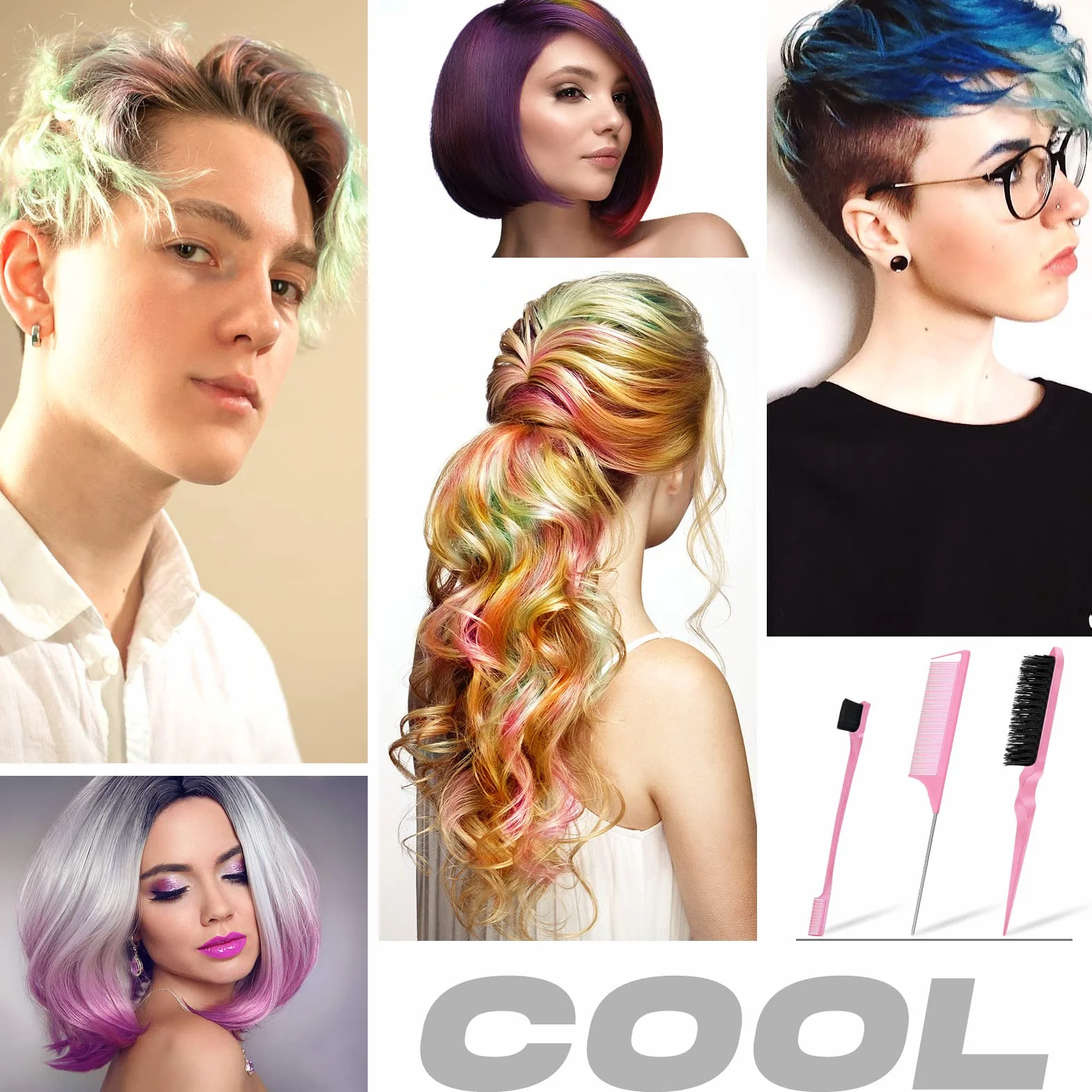 Qufiiry cepillo para trenzas y pelo 3 unidades para peluquería