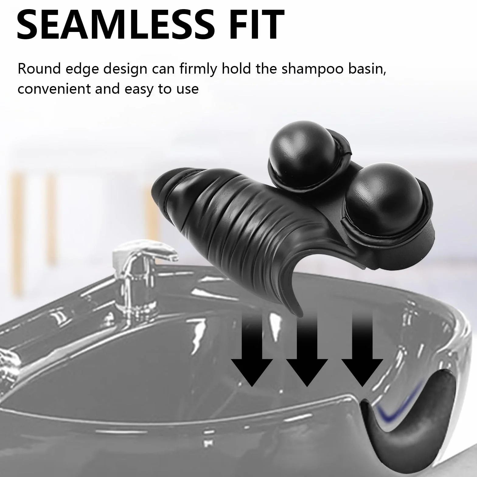 Almohada de Lavado para Cabello, Silicone Shampoo Bowl Gripper, Cojín para Cuello de Spa