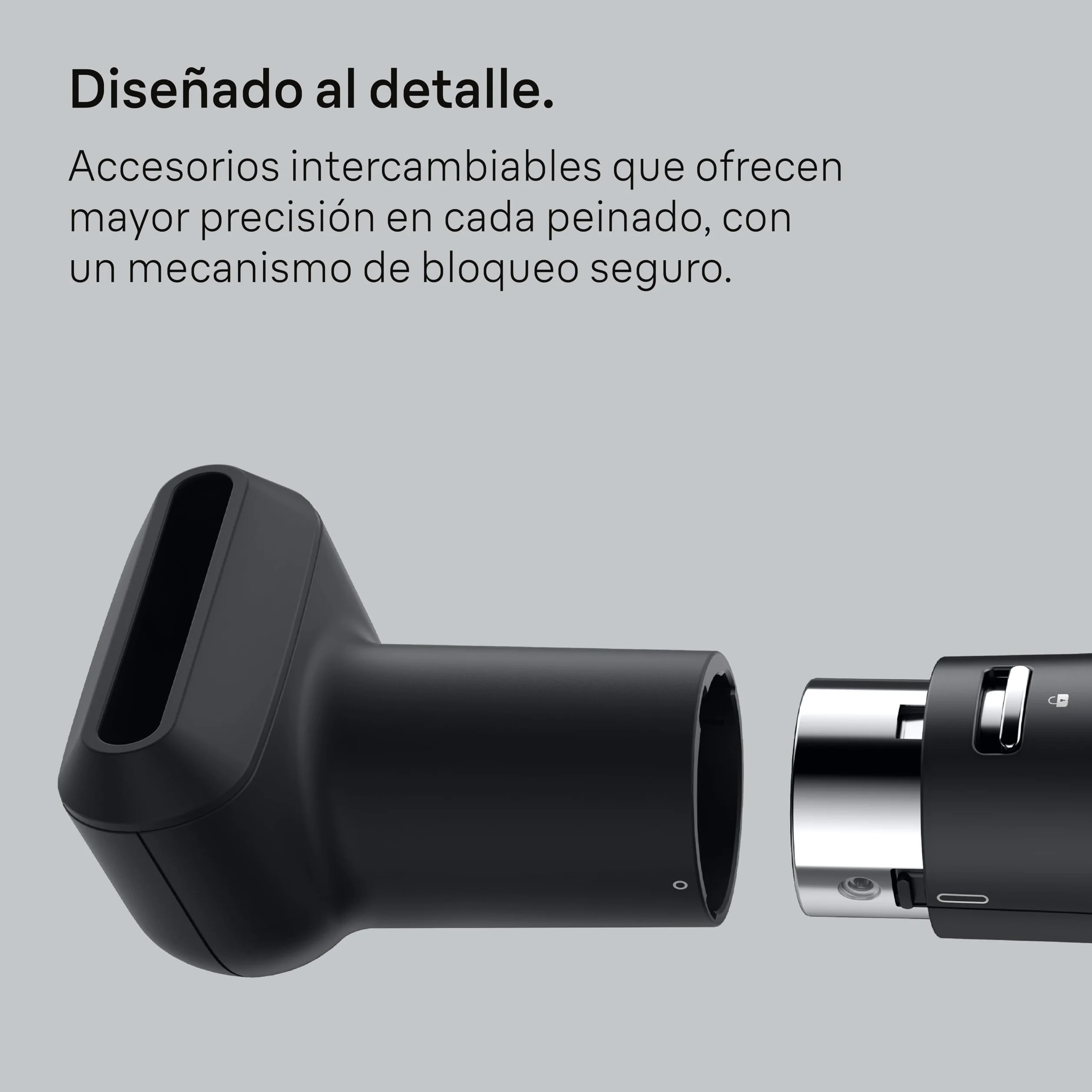 Moldeador de aire Braun AS4.2 – Potente con cepillo térmico redondo para dar forma y volumen y boquilla de secado, motor HTDC, 3 modos de peinado, tecnología IONTEC, negro metalizado– BRAS420E
