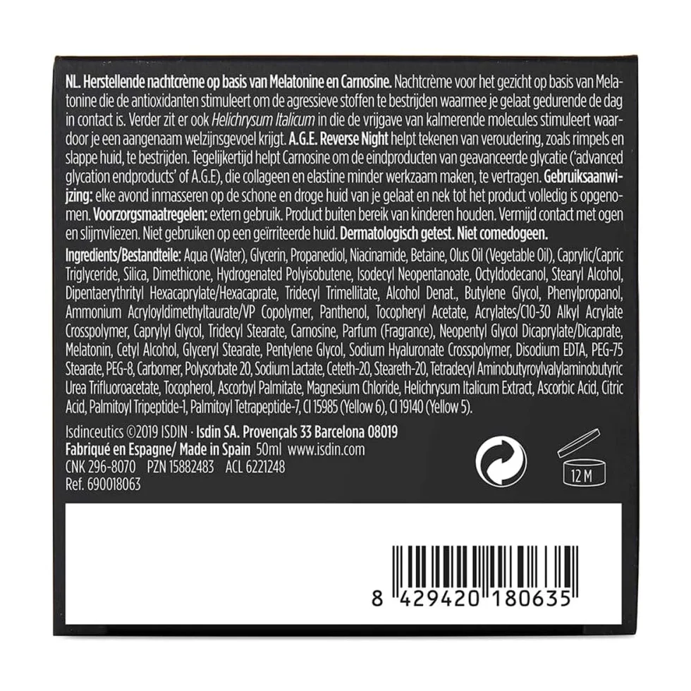 Isdinceutics - A.G.E. Reverse Night Crema Viso Notte 51,5 gramos