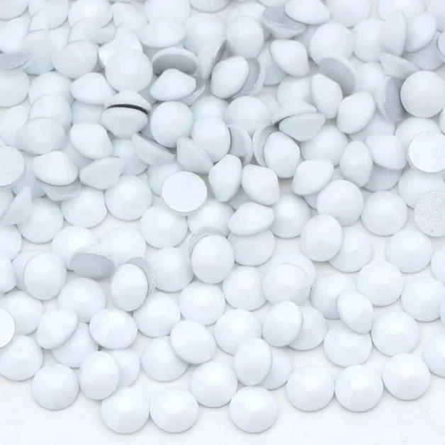 Wholesale 100 Gross SS6 8 10 12 16 20 30 Cristal Rosa Violeta Parte trasera plana Cristal Rhinestone Bulk Pegamento en la decoración de uñas Piedra-02 Crystal AB, ss6 100gr 14400pcs 77 cerámica blanca