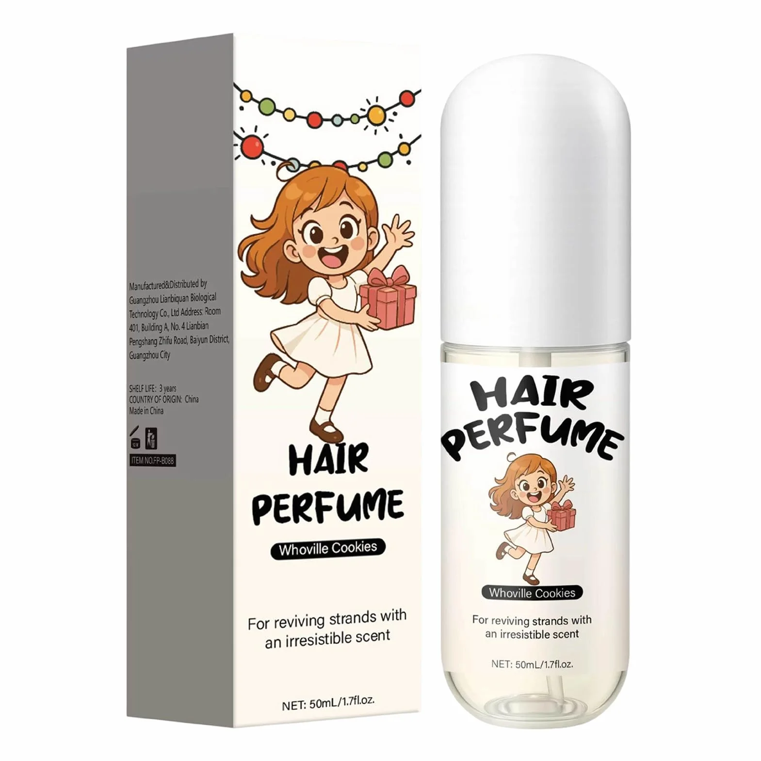 Perfume para el pelo 50 ml niebla cabello viajes