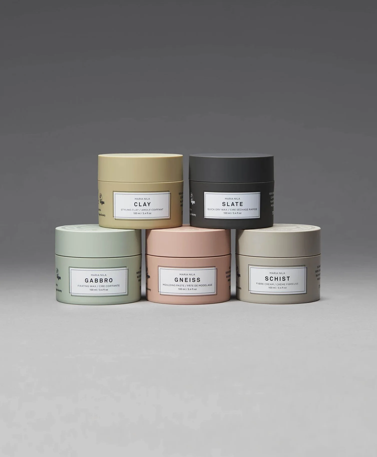 Maria Nila Clay Hair Wax, fijación 3/5, textura mate, vegano, libre de sulfatos y parabenos