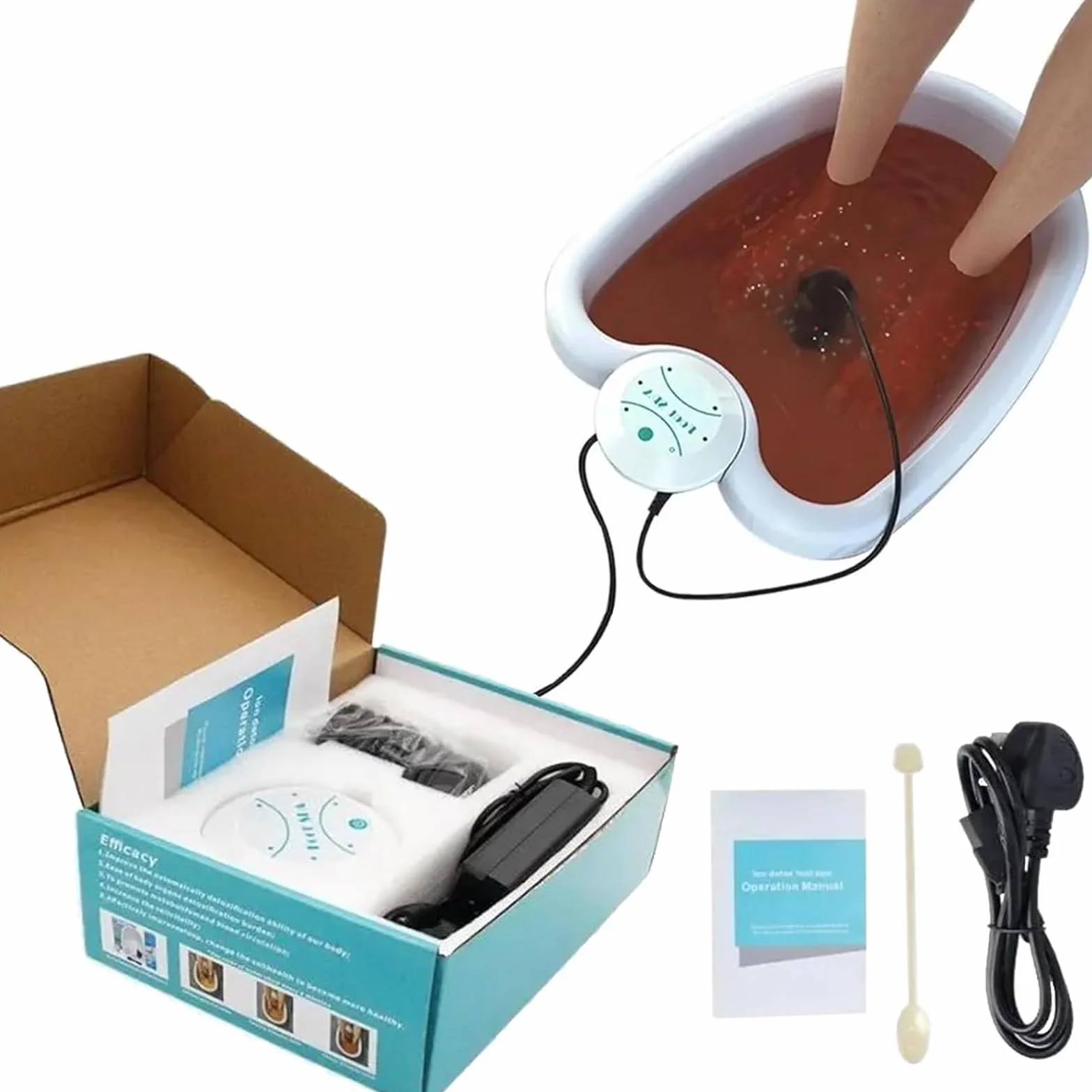 Máquina de baño de pies iónica para Limpieza de pies y desintoxicación de Iones. Machine para Uso doméstico Beauty Club Salon, recupera Salud y vitalidad (bañera no in