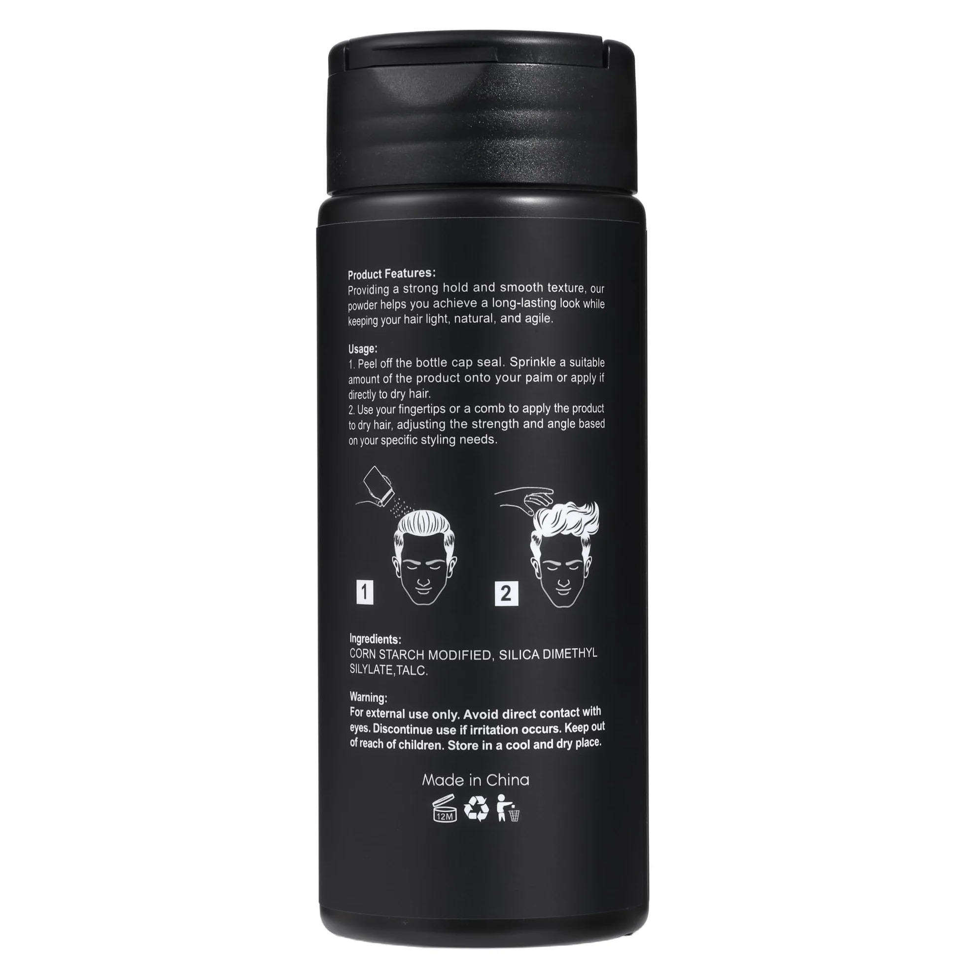 immetee Polvos Volumen Texturizantes para el Pelo Hombre Mujer, Efecto Mate Acabado Natural, 14g