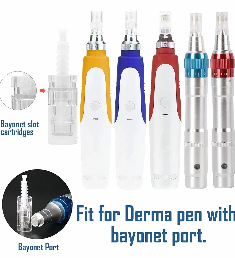 Micro Agujas para Dermapen Agujas de Repuesto 42 Pin Cartucho Slot Tornillo Derma Electric Microneedling Pen
