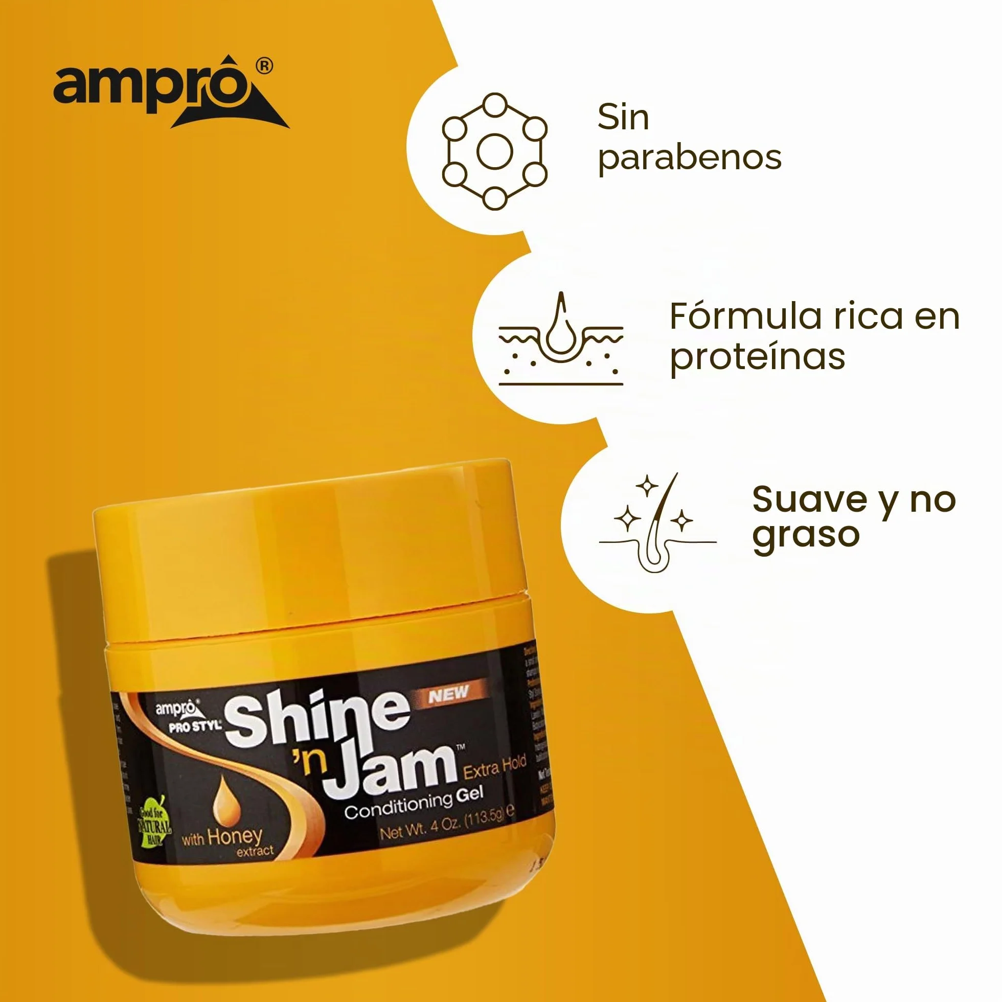 PROAM AMPRO Shine 'N Jam KonditionIngel AUTÍO EXTRA 4 OZ
