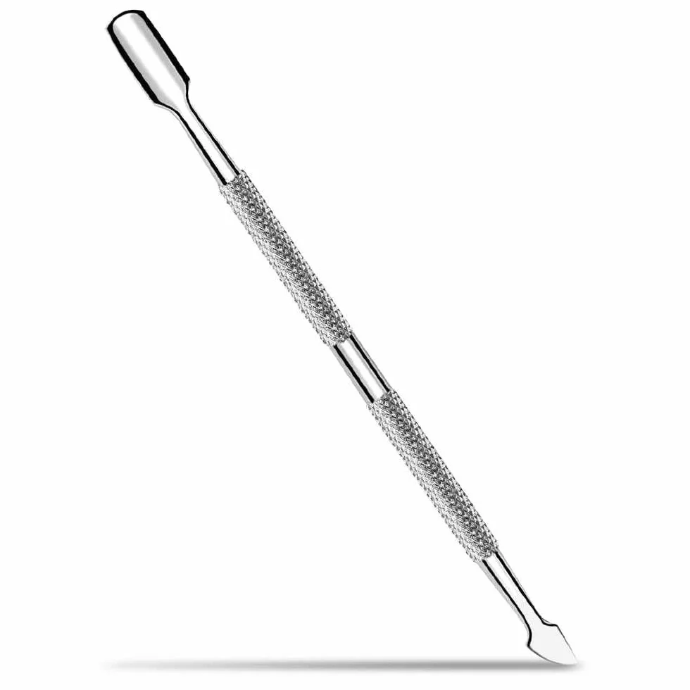 OcioDual Corta Cutículas de Acero Inoxidable Empujador y Raspador para Manicura y Pedicura