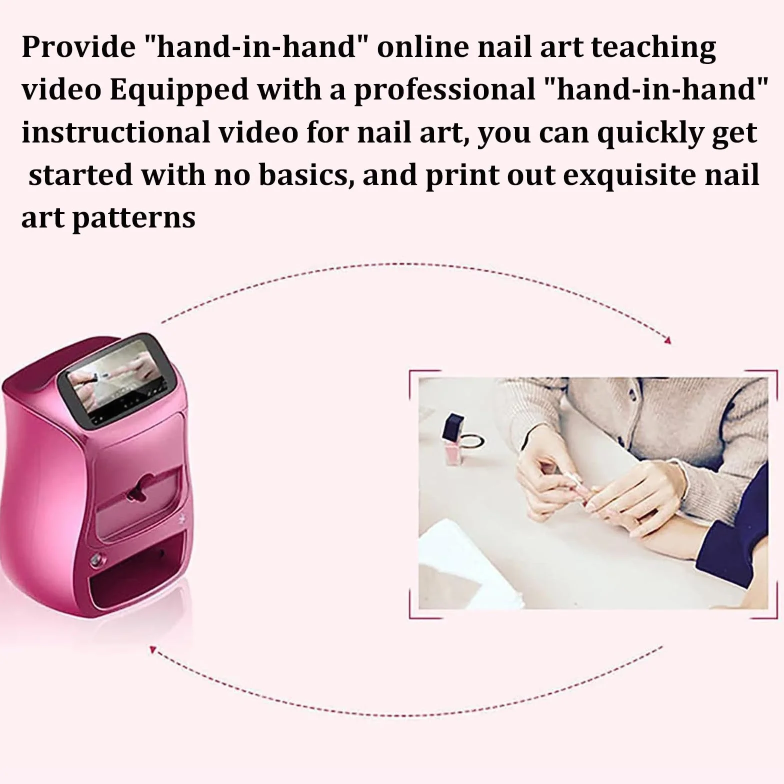 Impresora Digital Móvil Decoración Uñas,Máquina Pintar Uñas,Impresión Patrones Bricolaje Y Secado En Uno,Impresora Automática Uñas 3D para Estudio uñas/manicurista/Amantes Las uñas