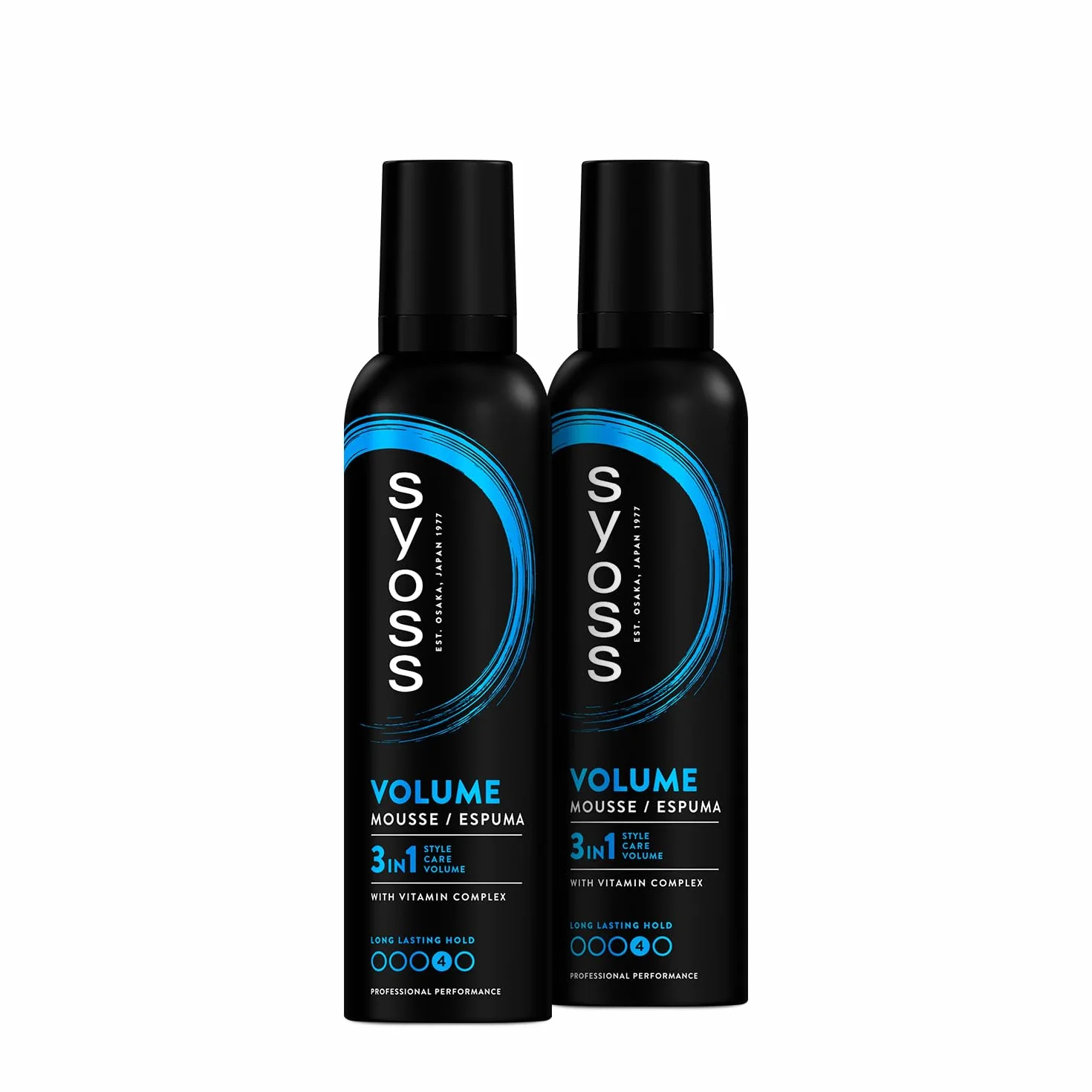 Syoss Espuma pelo Volumen Lift 2 uds 250 ml Total 500ml 48 horas fijación fuerte volumen