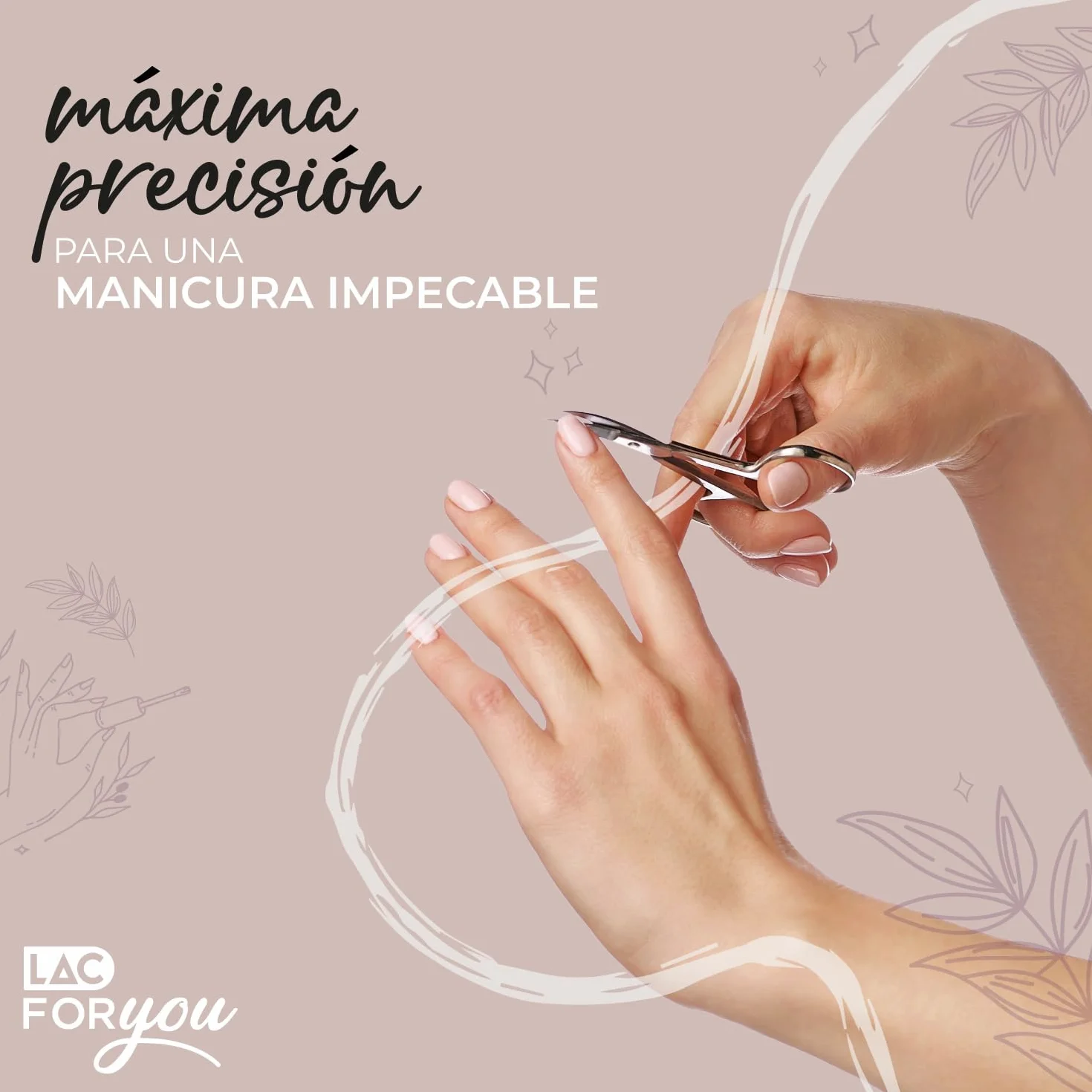 Tijeras Uñas y Cutículas Acero Inox 9 cm Corte Preciso Manicura Pedicura