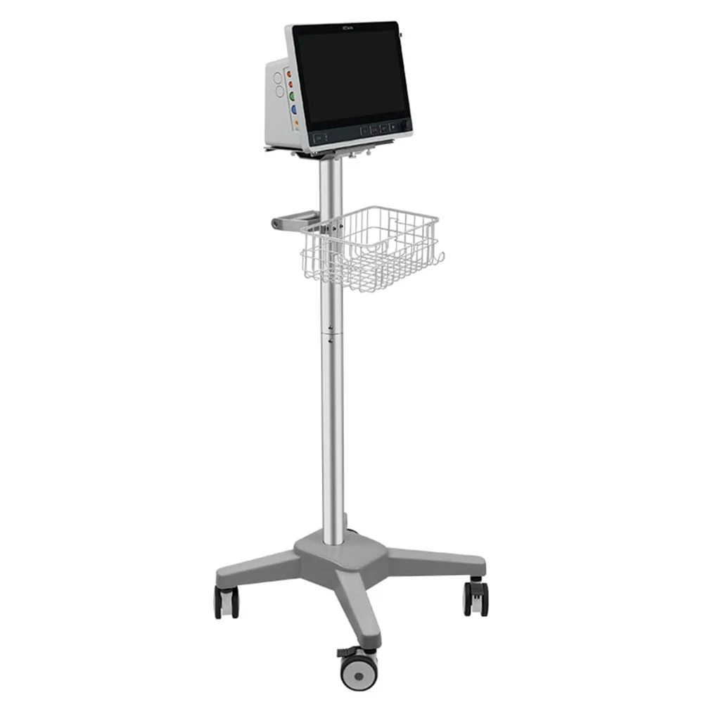 Carro con Un Estante Superior Y Cuatro Ruedas Silenciosas, Fabricado En Material Abs. Este Versátil Carro Móvil Es Adecuado para Laboratorios Y Tiendas.