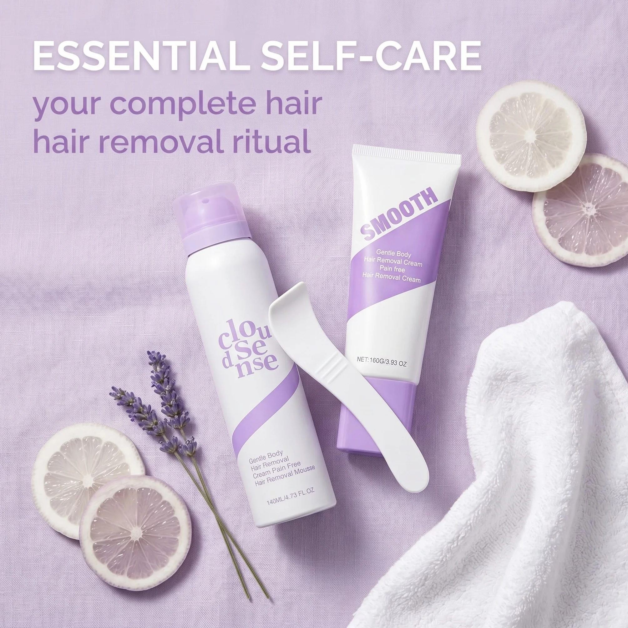 kit de depilación suave espuma depilatoria 140 ml crema depilatoria 100 g espátula depilación indolora rostro axilas zonas íntimas