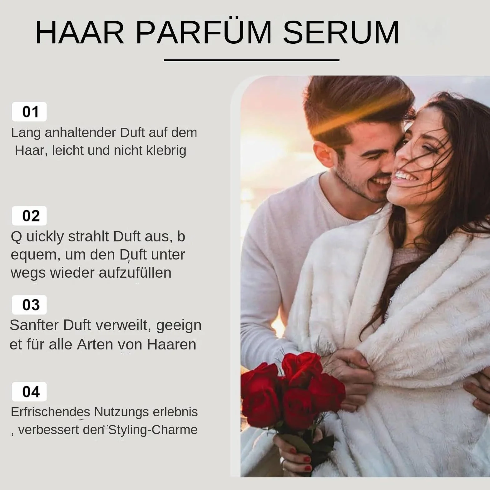 Perfume para el cabello en espray – Niebla aromática nutritiva de larga duración para mujer