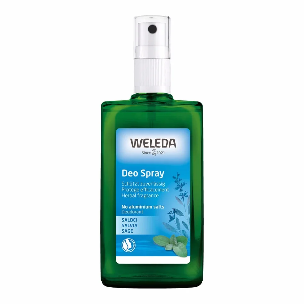 Weleda Desodorante Spray Salvia 100 ml Natural Vegano Sin Sales de Aluminio