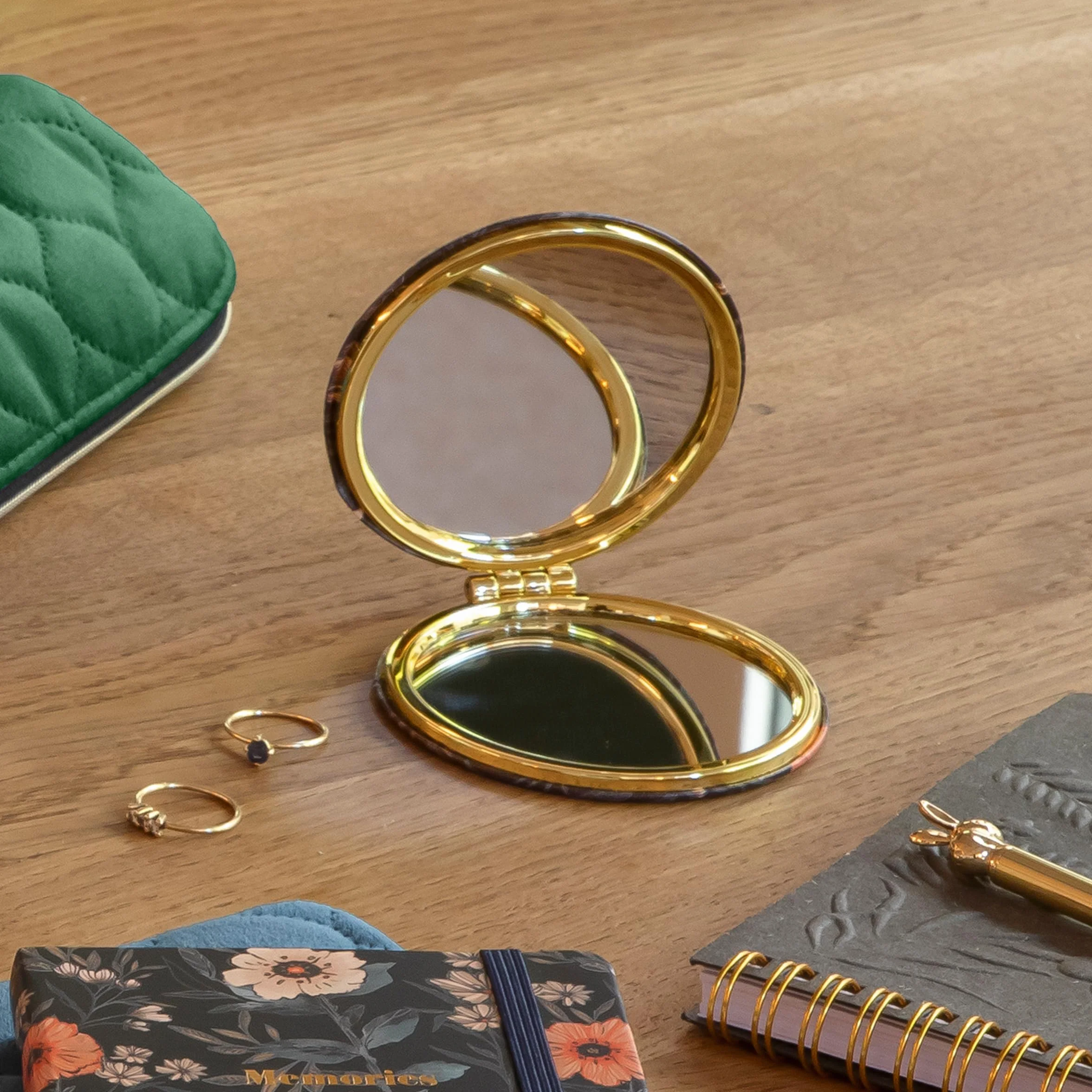 Miquelrius Espejo de bolsillo doble cara 80 x 80 mm