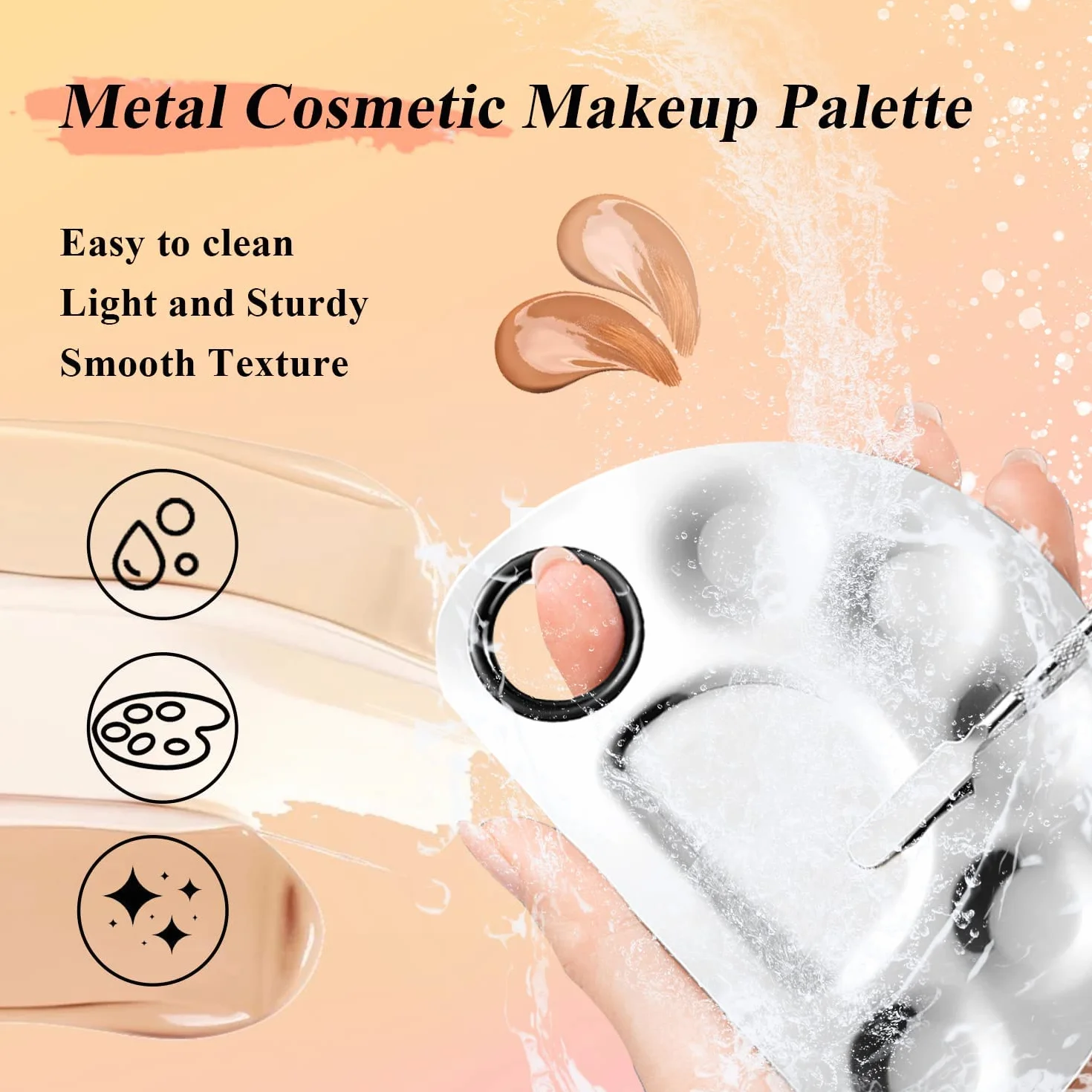 Witbicg Paleta De Mezclas Maquillaje Profesional 12.5 x 16 cm