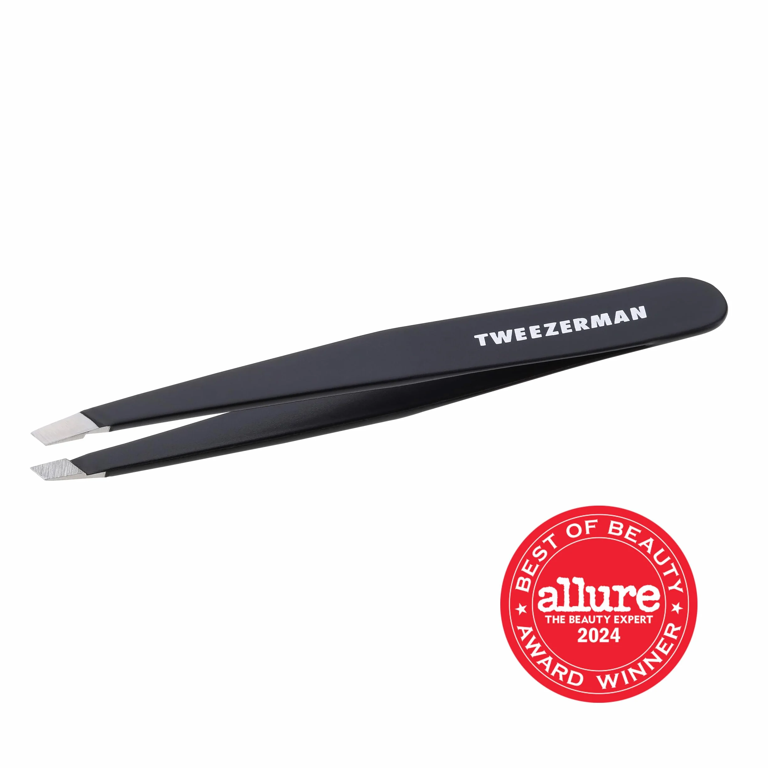 TWEEZERMAN Pinza de precisión inclinadas acero inoxidable para cejas