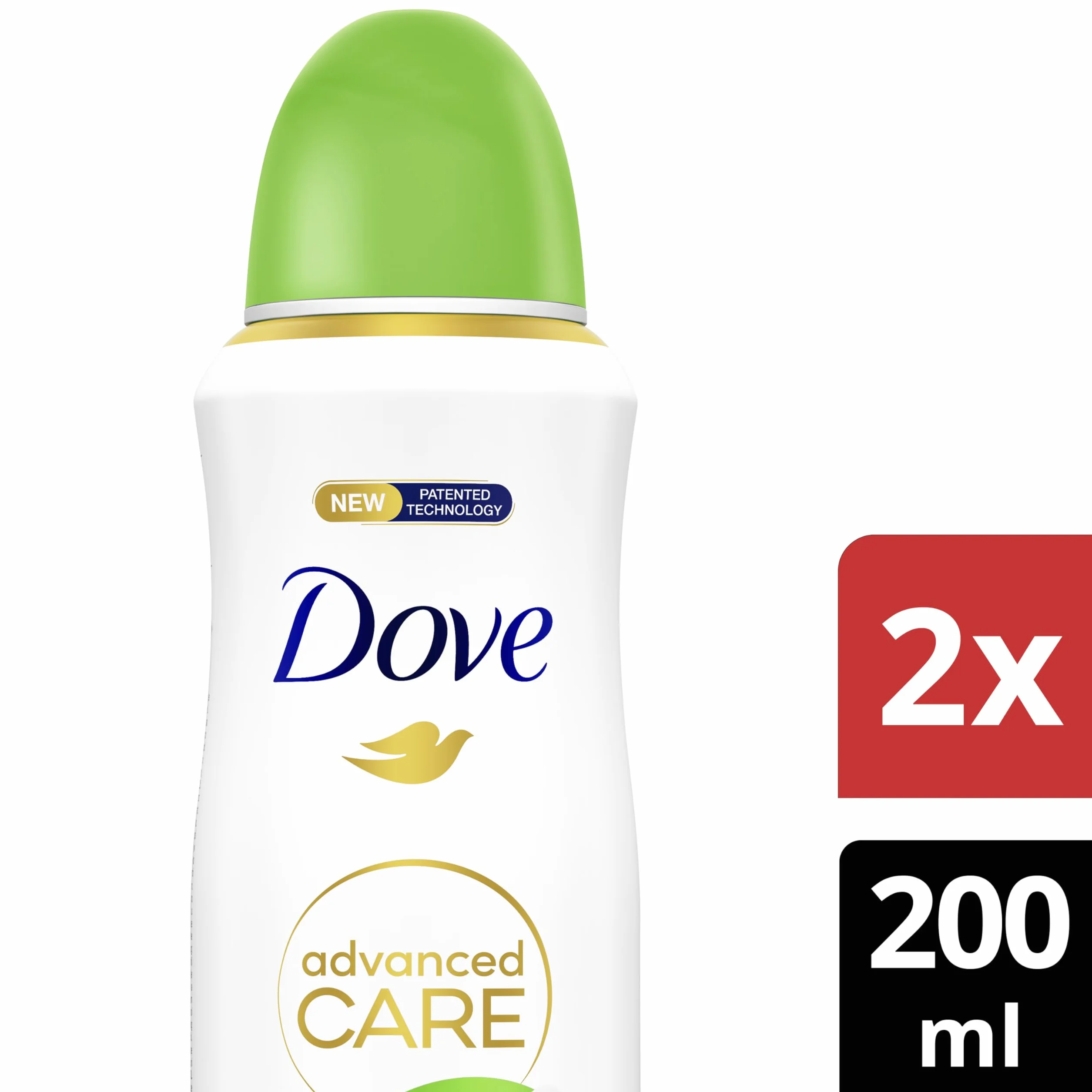 Dove Advanced Care Aerosol Pepino 72h 200 ml x2