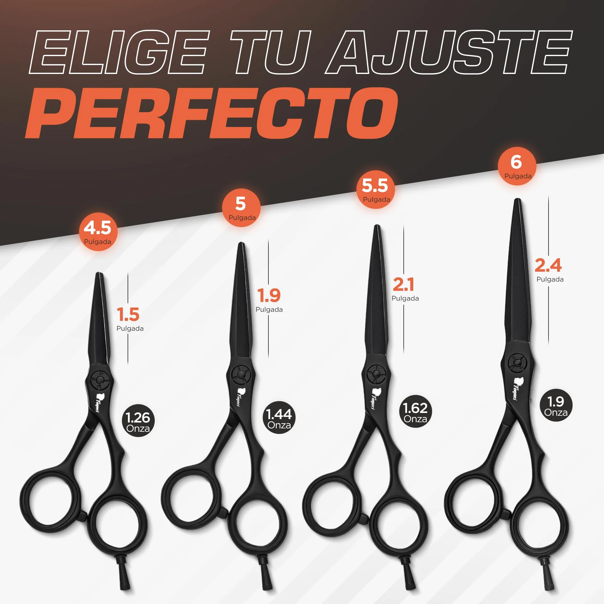 Fagaci Tijeras Peluqueria Profesional 5.5 Pulgadas Acero 440C Para una Precisión Superior, Afilado Duradero Tijeras Cortar Pelo Cuchillas Extremadamente Afiladas