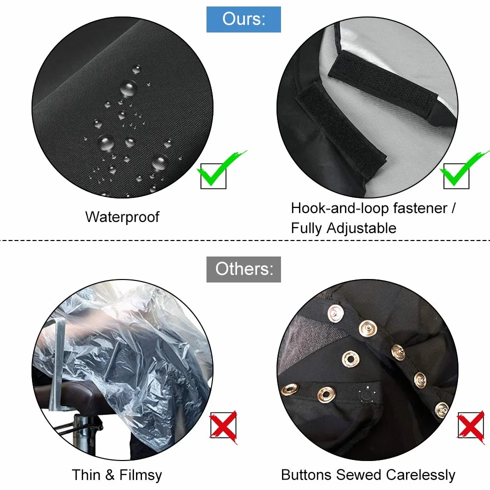 URAQT Capas para Peluqueria Impermeable de Cuerpo Entero Profesional
