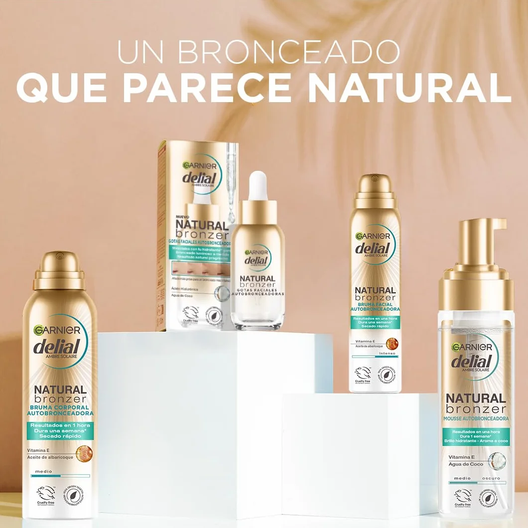 GARNIER DELIAL Mousse Autobronceadora Natural Bronzer 200 ml