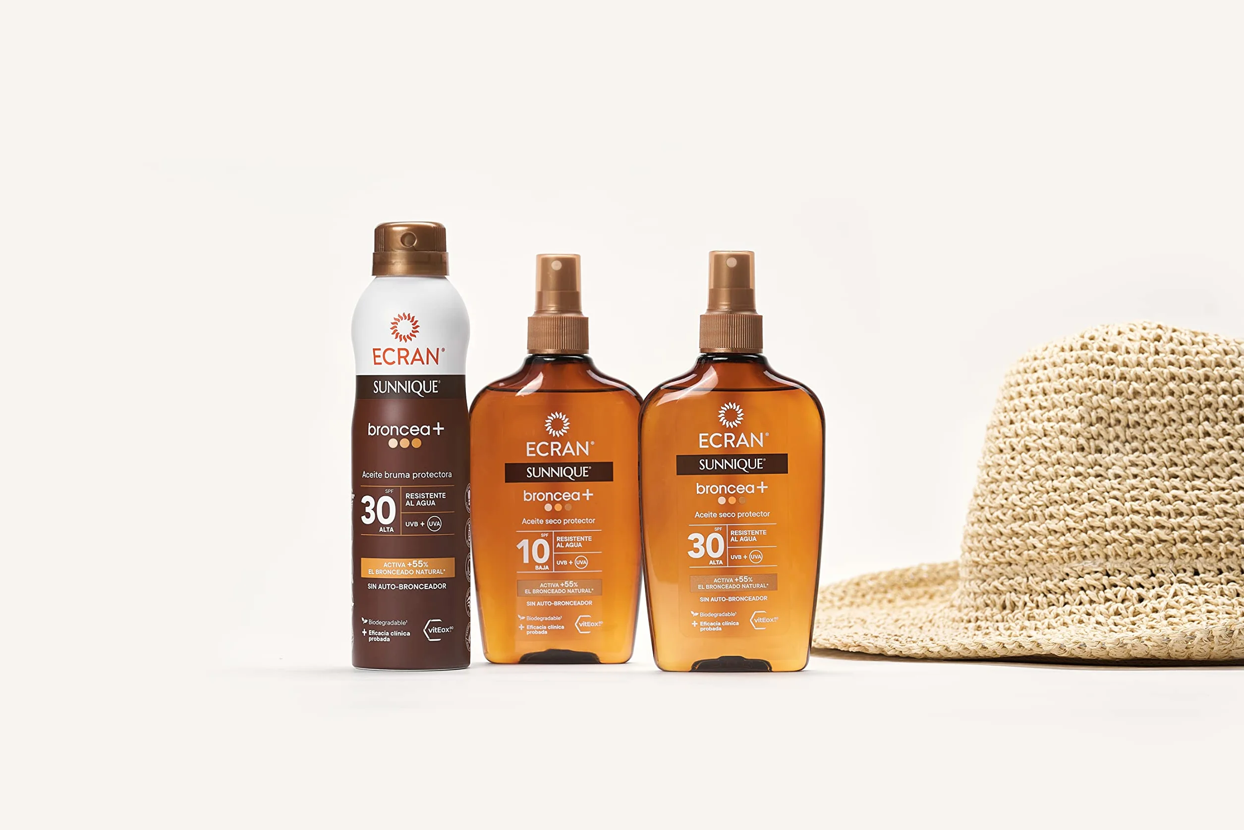 Sunnique Bruma Aceite Protector FPS 30 UVB UVA IR-A Resistente al Agua Pure Bronze VitEox 80 Bronceado Natural 250 ml