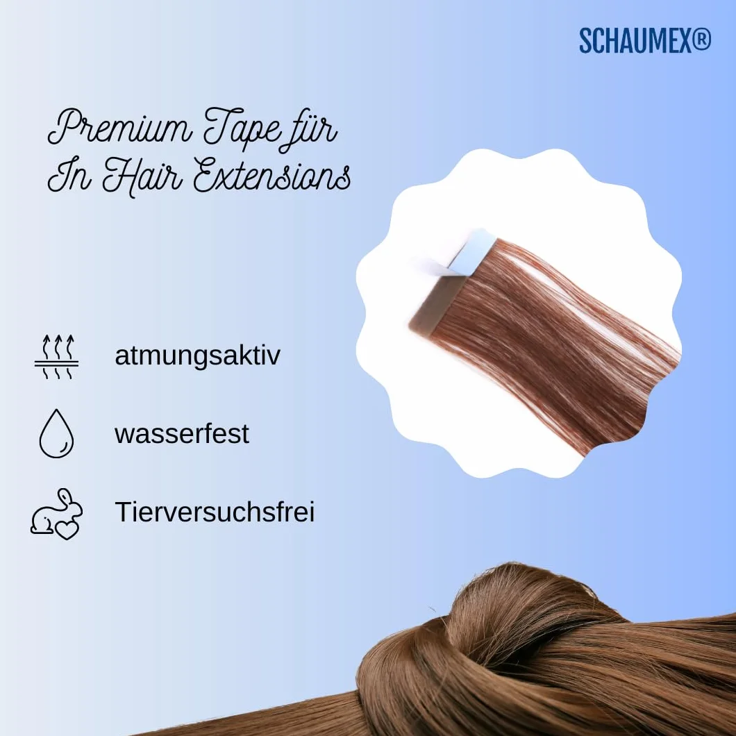 Tiras adhesivas invisibles para extensiones de cabello 96 unidades