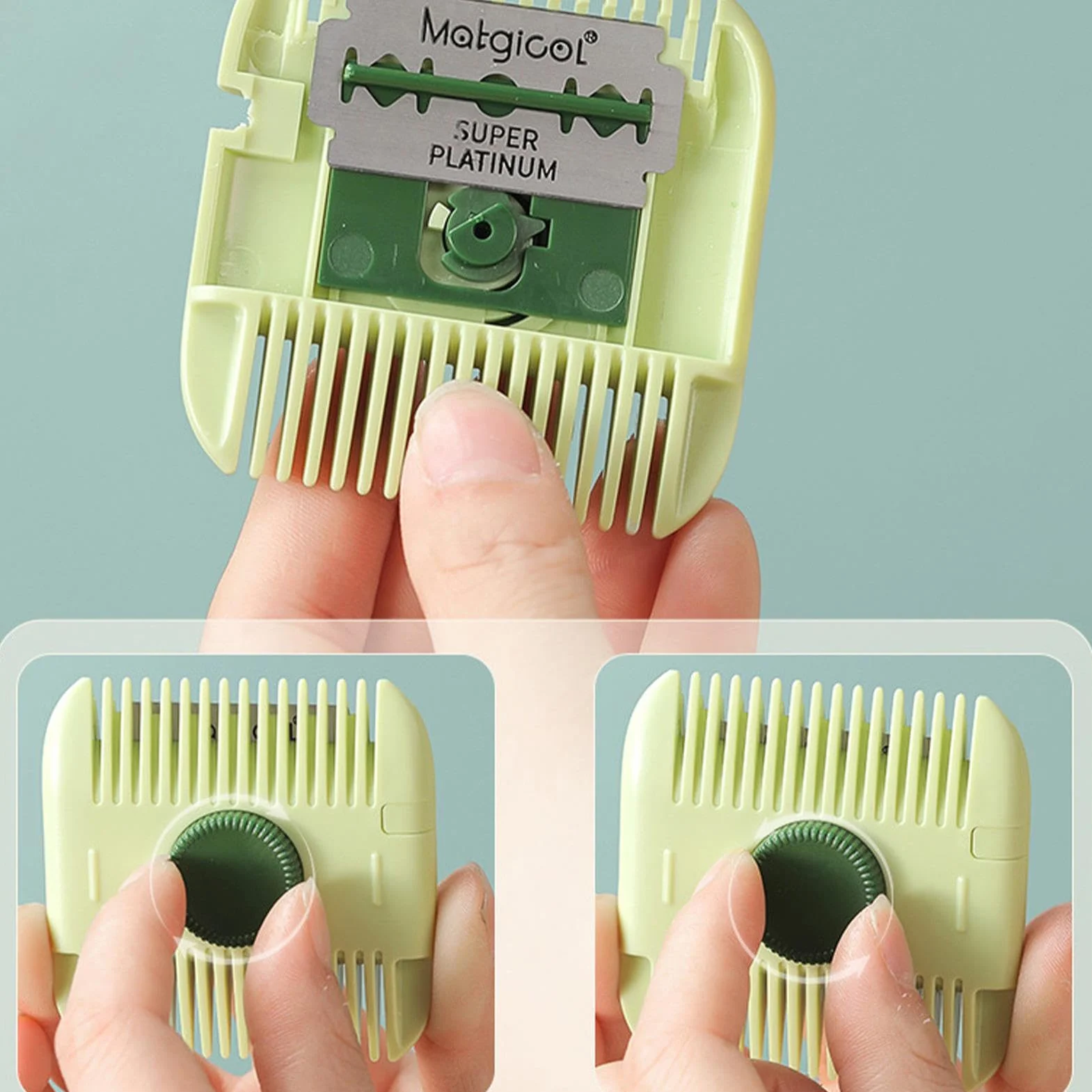Maquinilla de afeitar de doble filo para adelgazar el cabello - Herramienta de corte de pelo