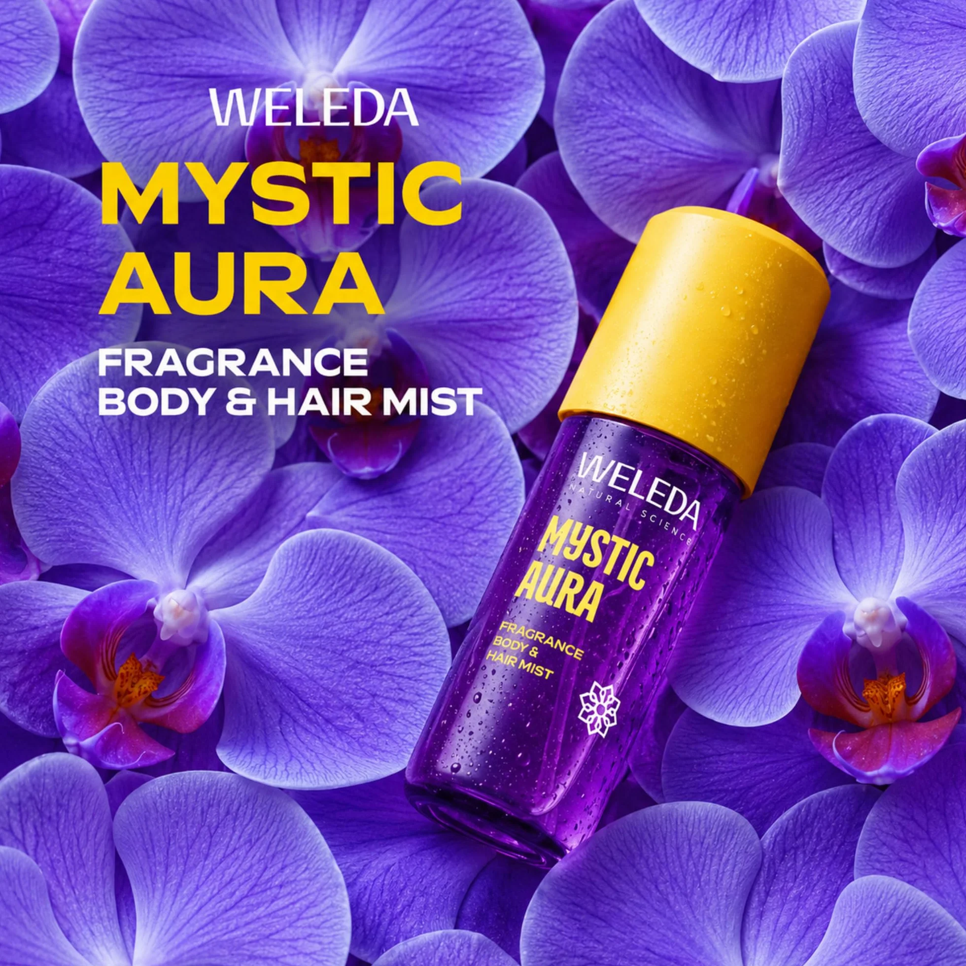 Weleda Bruma Perfumada Body & Hair Mystic Aura 95 ml Fragancia Floral Oriental con Aloe Vera