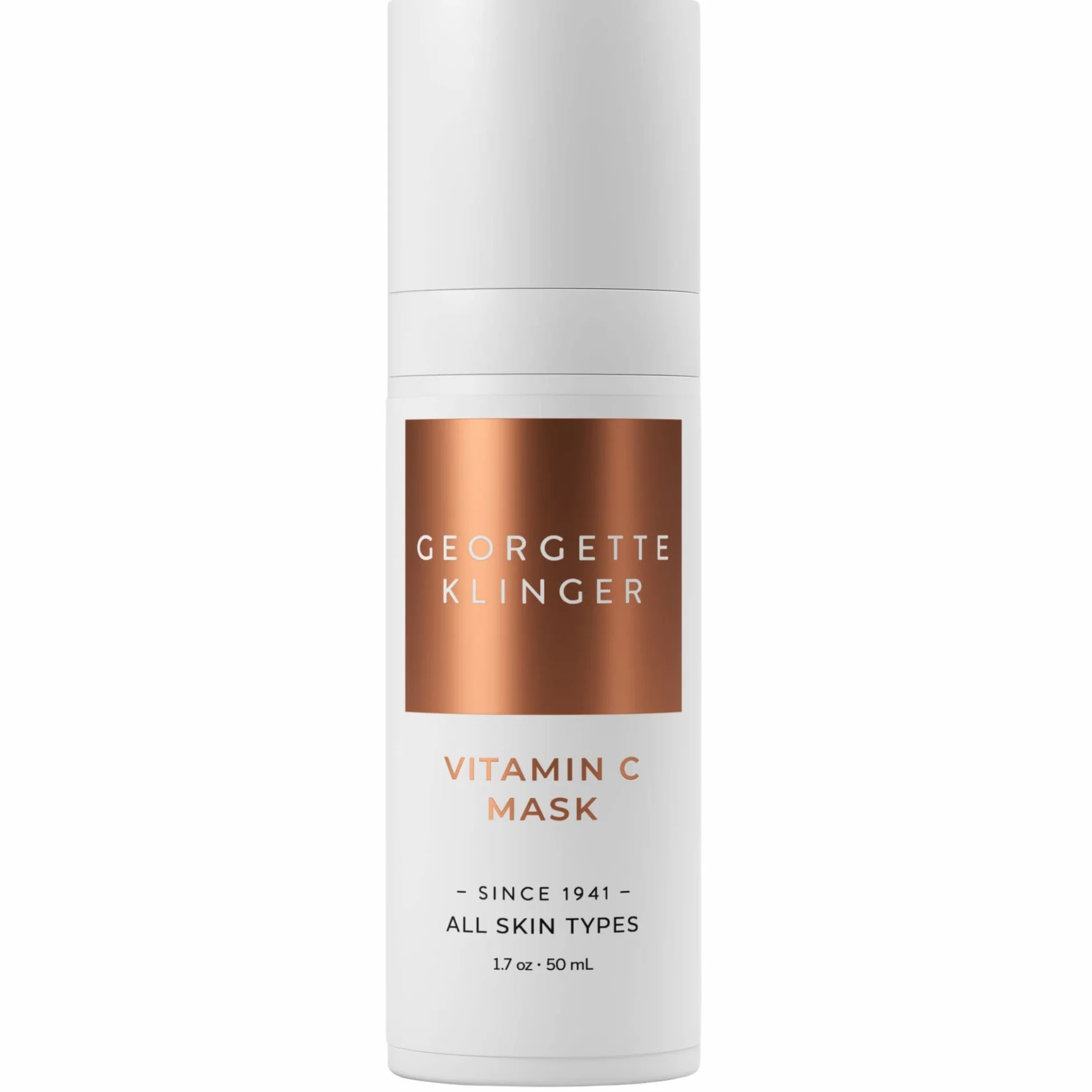 Georgette Klinger Vitamin C Face Mask - Mascarilla facial antienvejecimiento a base de arcilla de bentonita para ayudar a hidratar la piel
