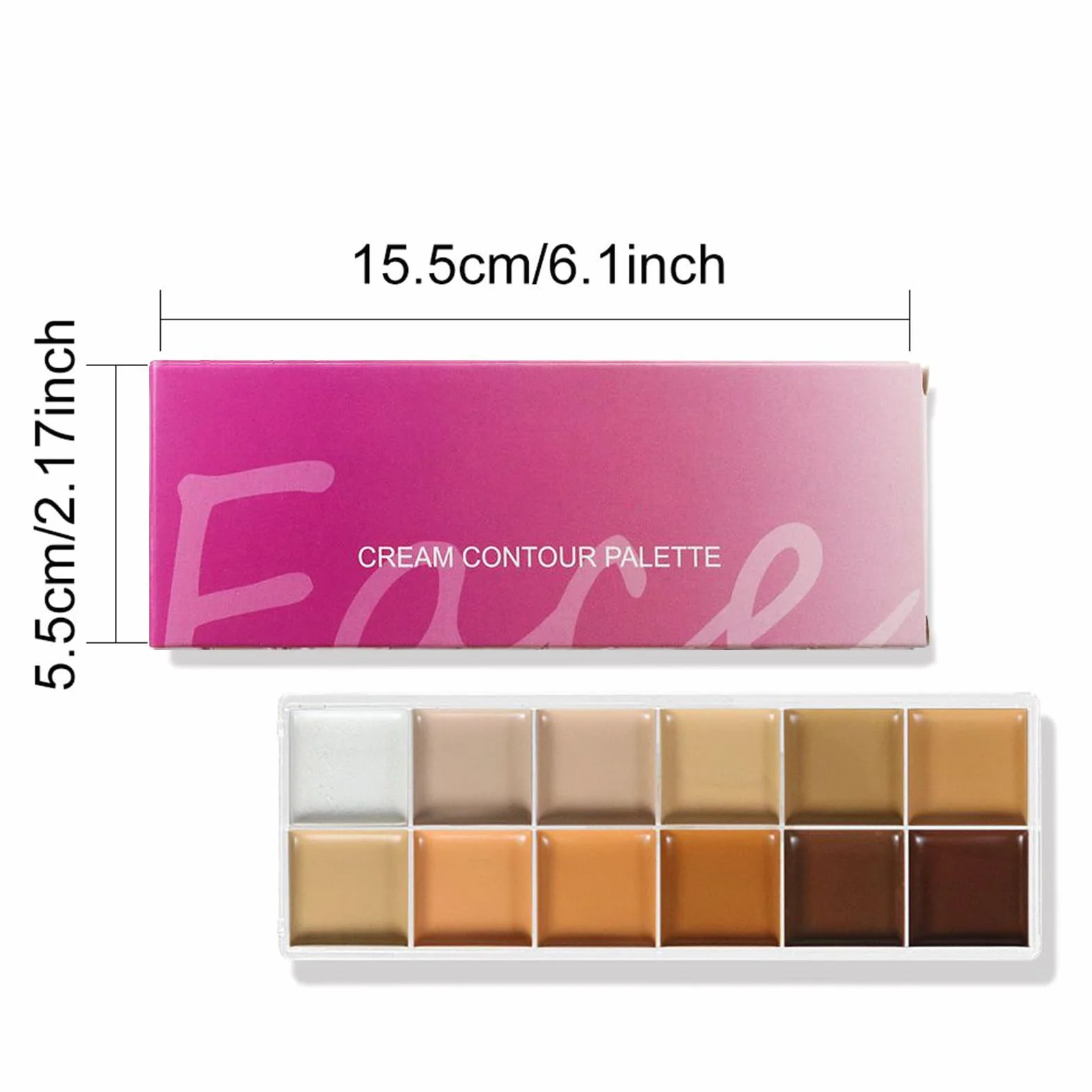 Paleta De Maquillaje En Crema 12 Tonos Correctores Y Base Neutralizante Para Mujeres
