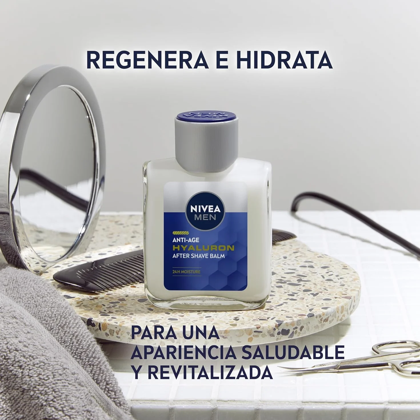 NIVEA MEN Hyaluron Bálsamo After Shave Antiedad con Ácido Hialurónico 100 ml