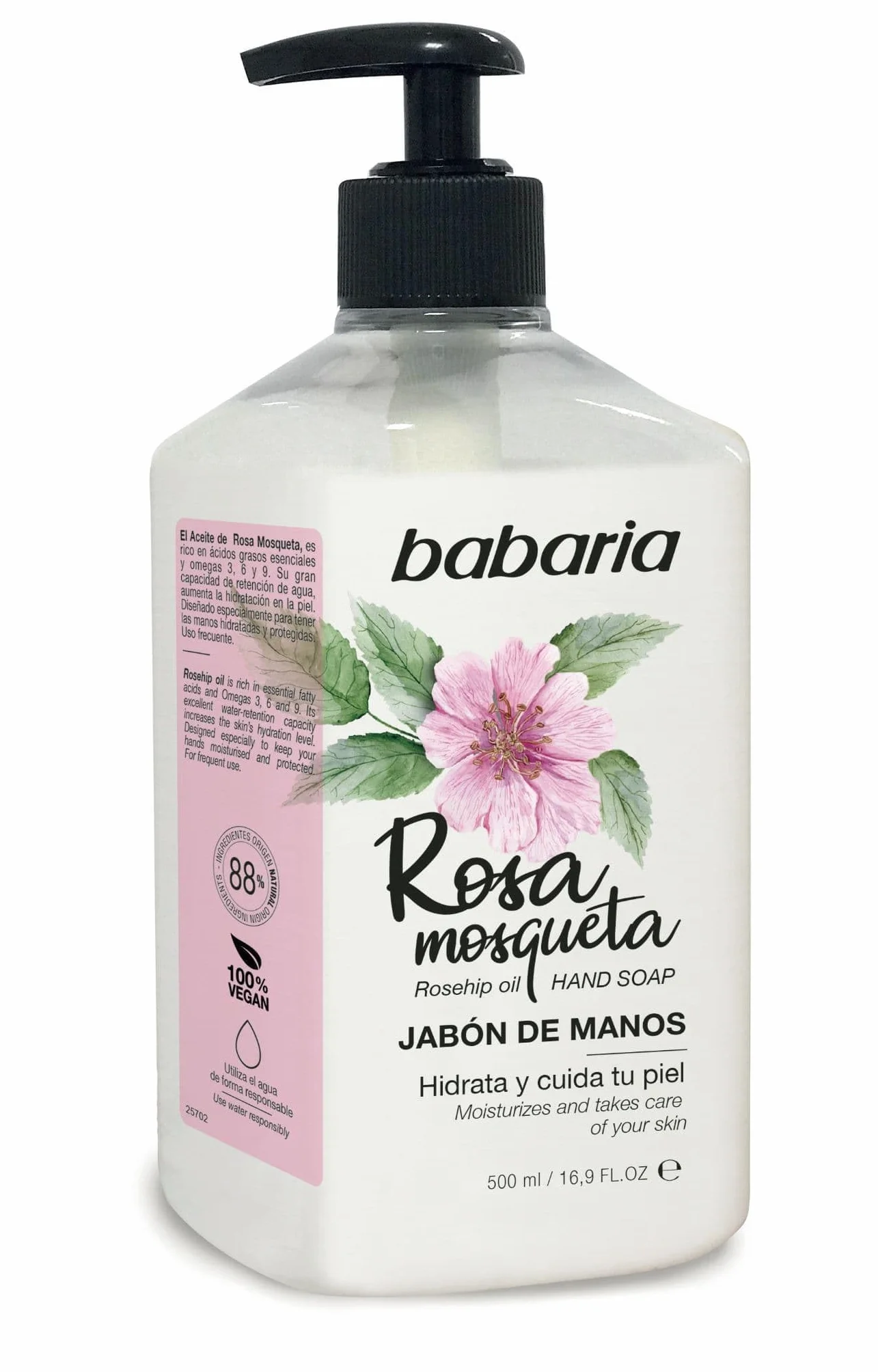 Babaria Rosa Mosqueta Jabón de Manos 500 ml