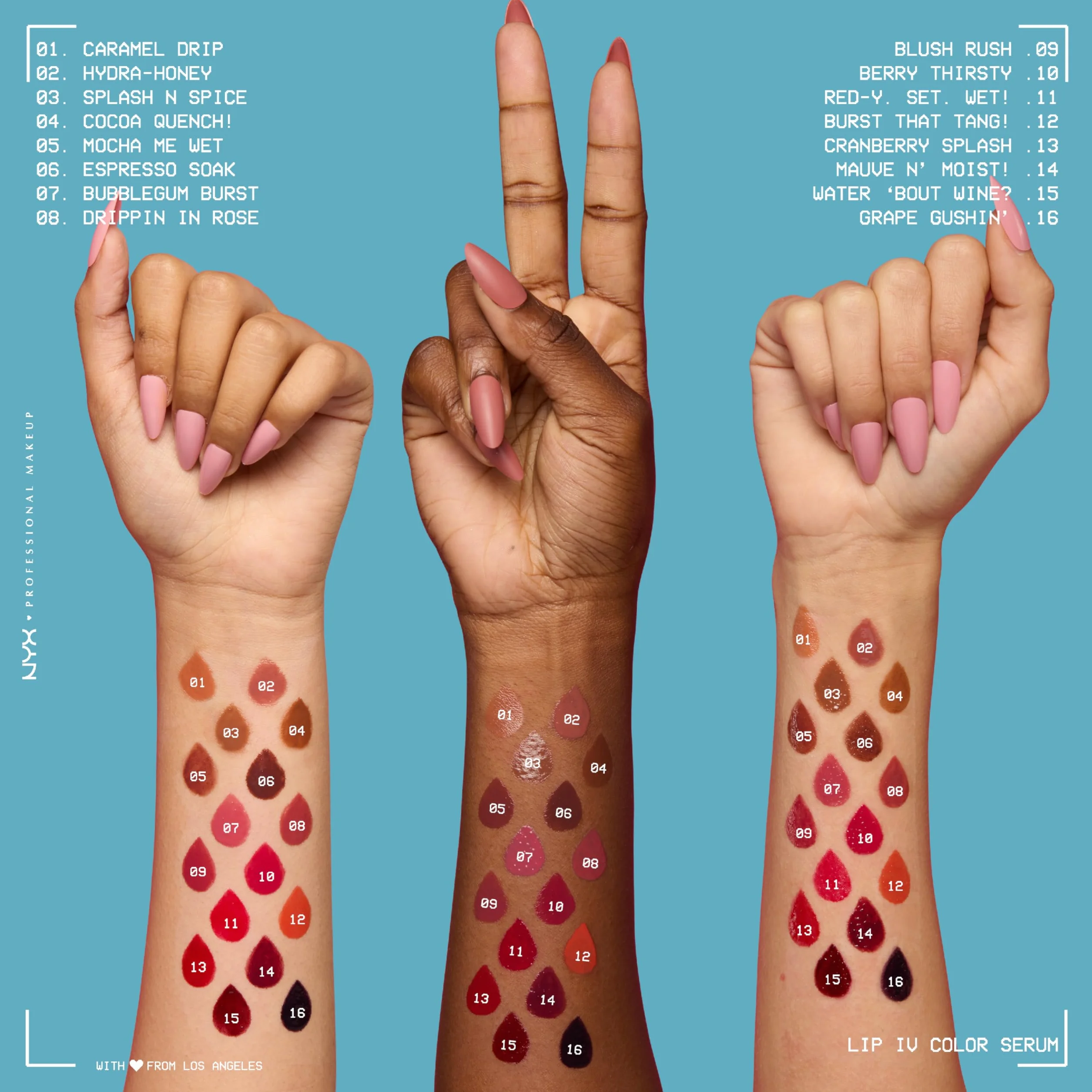 NYX Professional Makeup Lip IV Hydrating Gloss Stain, Hydra-Honey, Brillo de Labios Hidratante, Color y Brillo Efecto Húmedo, 12H Hidratación