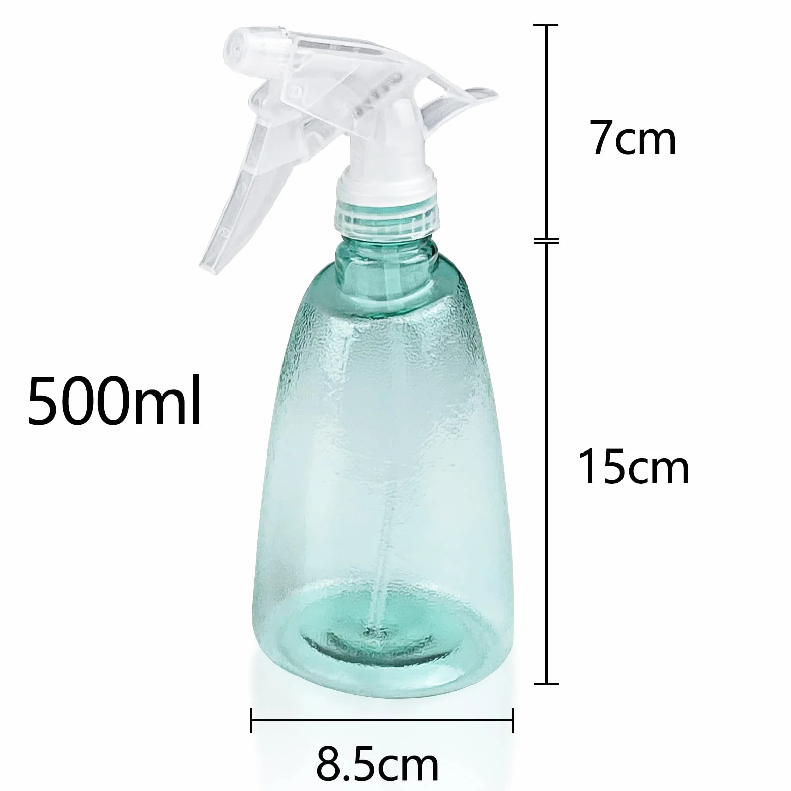 Gvolatee 3 Piezas Botella Pulverizador 500 ml, Plastico Gatillo Botellas de Spray Vacías Rellenable Transparente