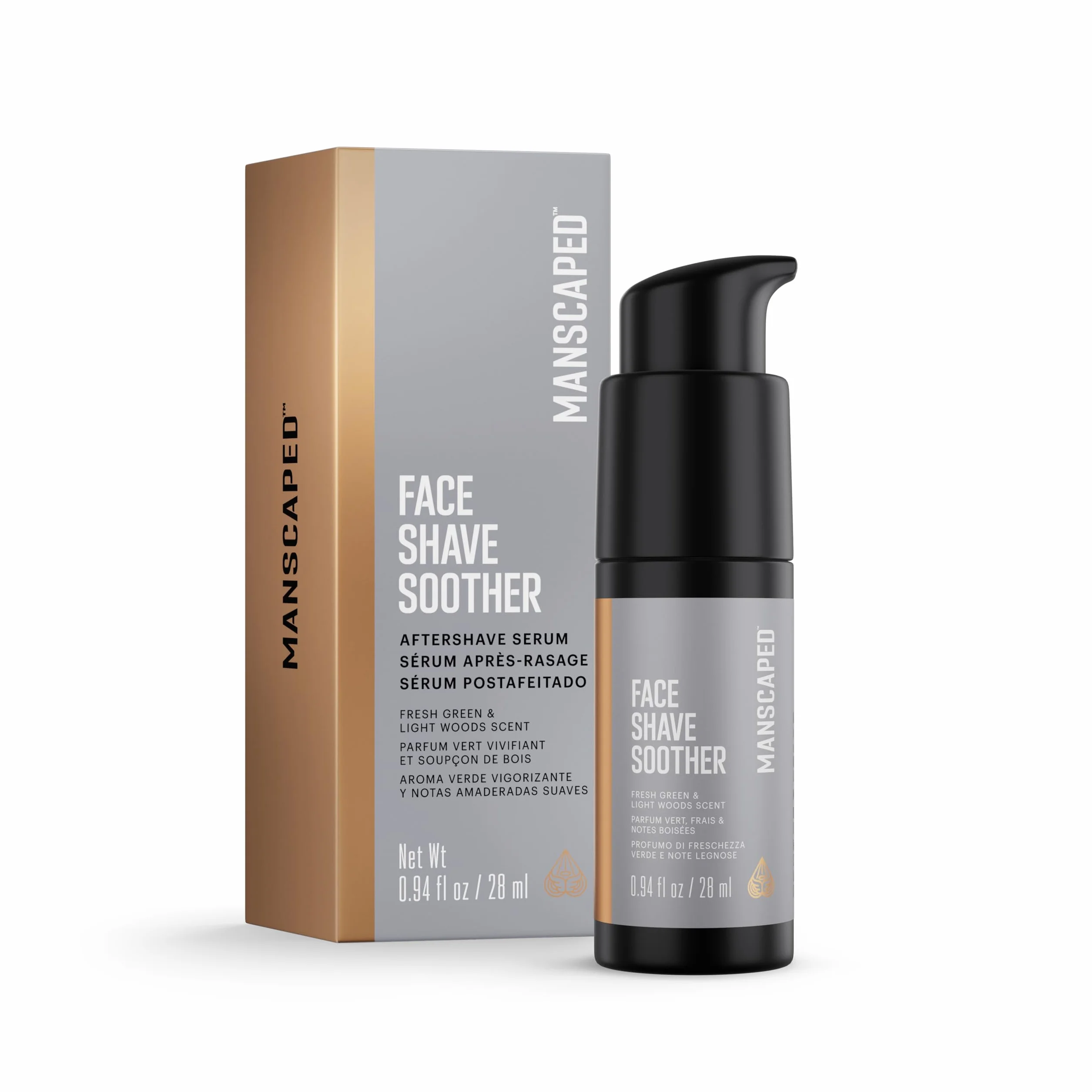 MANSCAPED® Face Shave Soother, suero post afeitado para hombres, 28 ml
