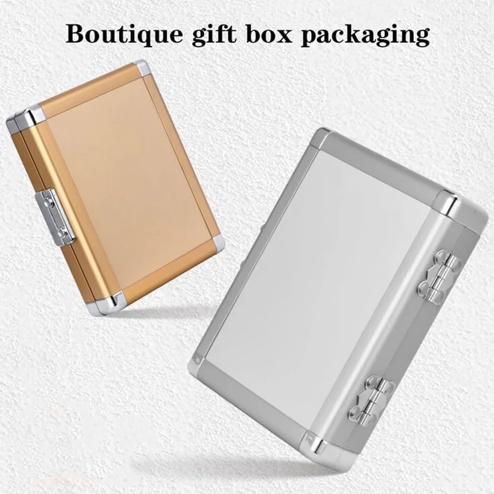 Kit de manicura y pedicura, 11 piezas de cortaúñas profesional, juego de manicura con caja de metal de lujo, herramientas de cuidado de pedicura, kit de aseo de acero inoxidable para