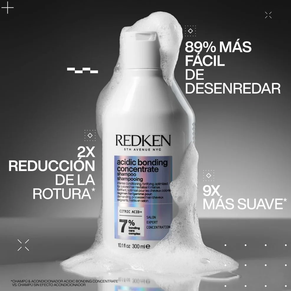 Redken Acidic Bonding Concentrate Champú Sin Sulfatos para Fortalecer todo tipo de Cabellos