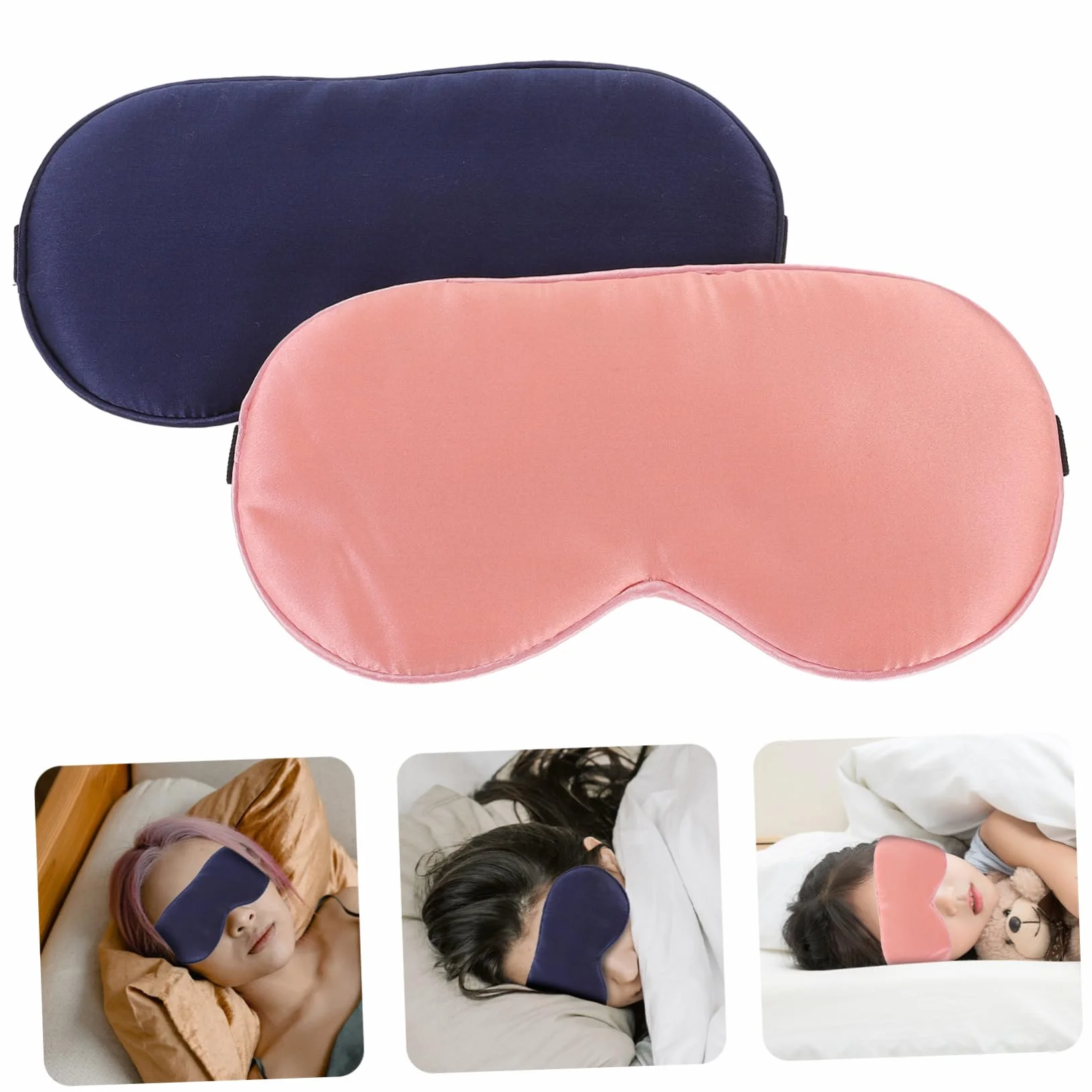 BESTYASH Antifaz De Seda Máscara De Apagón Viajar Máscaras Para Los Ojos Adulto Máscara Para Dormir Transpirable Cubierta De Ojos Para Dormir Máscaras Para Dormir 2 Piezas X 4