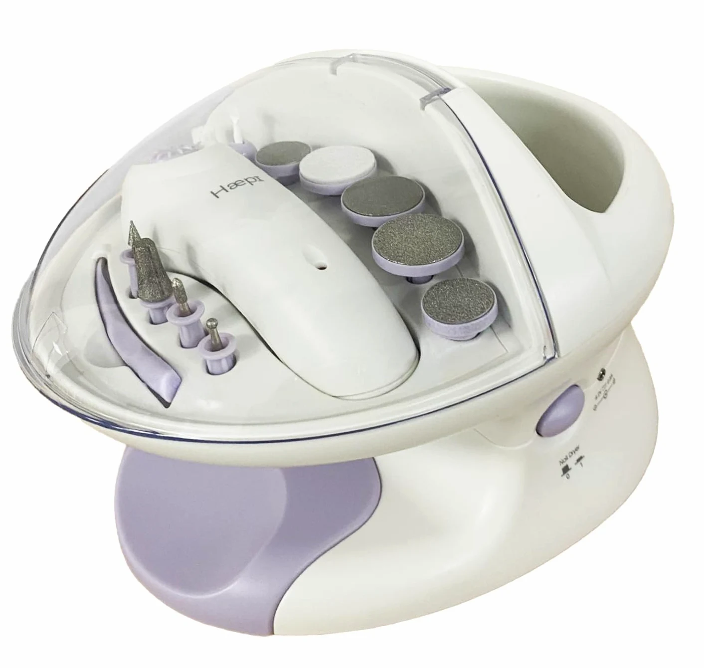 Juego de manicura pedicura con lijadora eléctrica para uñas, kit de embarcaciones de baño con burbujas y funciona de secado integrado