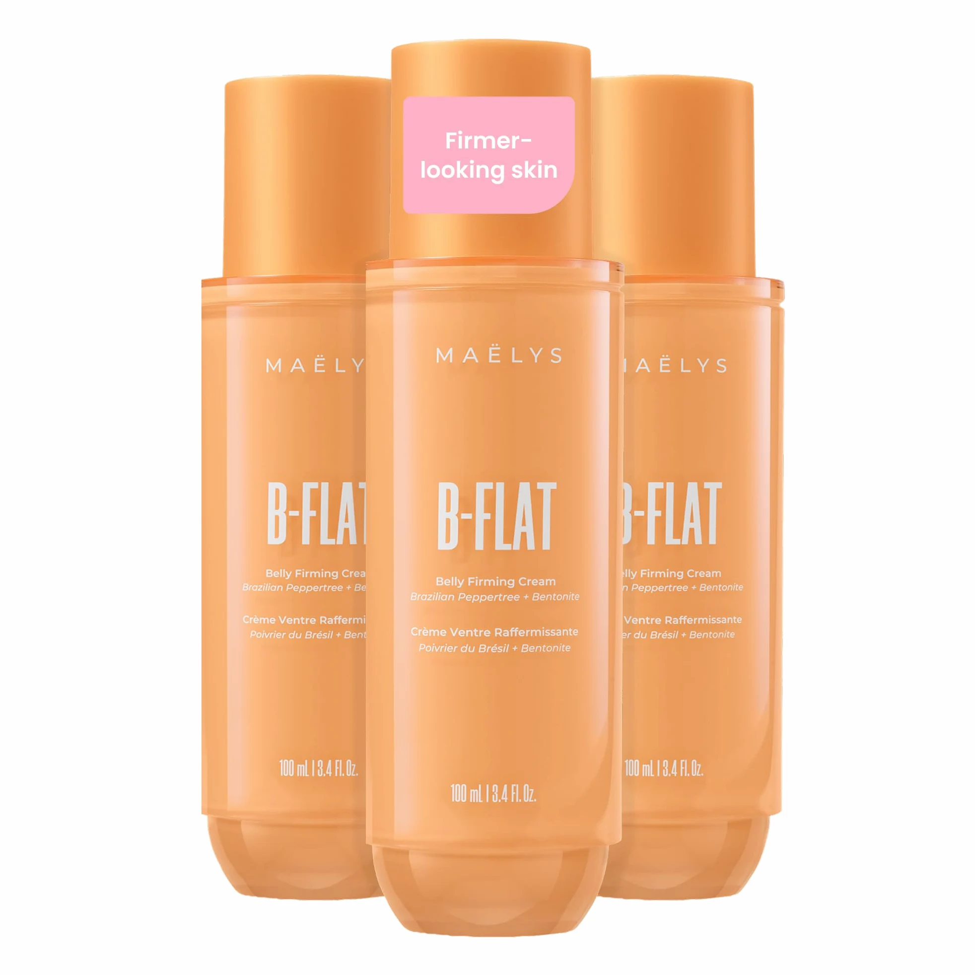 MAELYS Maëlys Cosmetics B-Flat Crema reafirmante para barriga plana (paquete de 3)