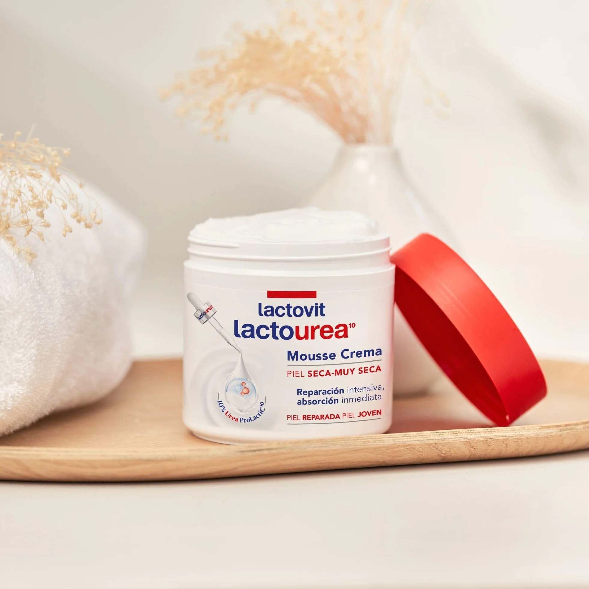 Lactovit Mousse Crème Lactourea Hidratante 24h 400 ml Piel Muy Seca