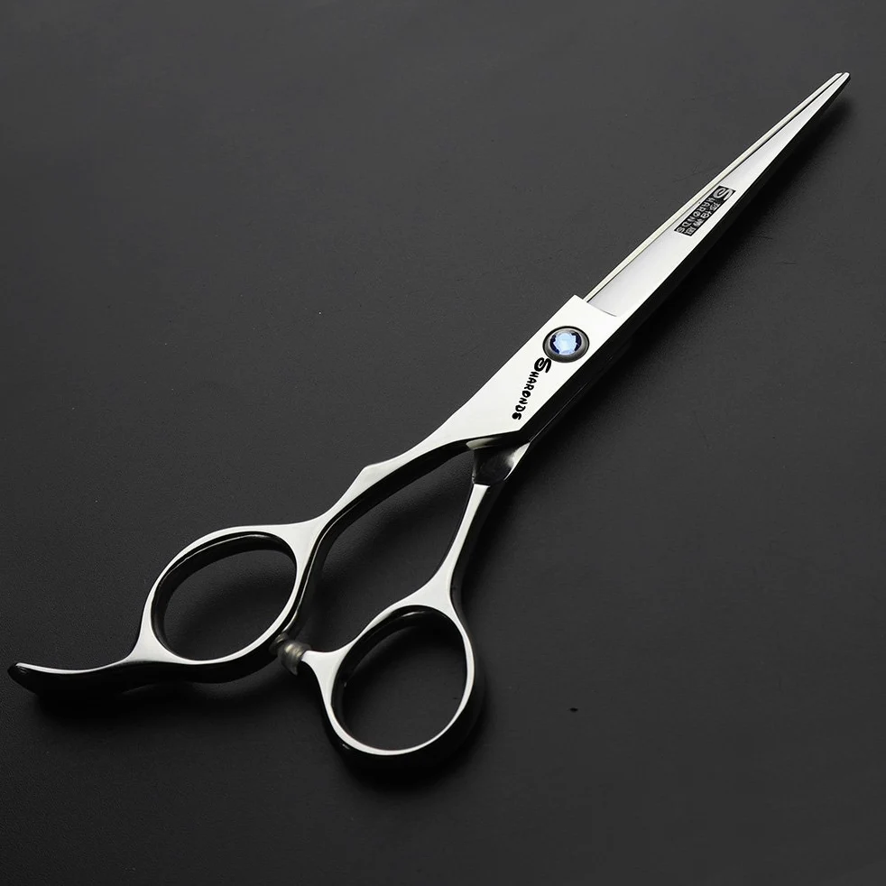 Peluquería profesional de 6 pulgadas a la izquierda tijeras de peluquería | acero inoxidable 440C,diseño ergonómico,sin fatiga tras horas de uso