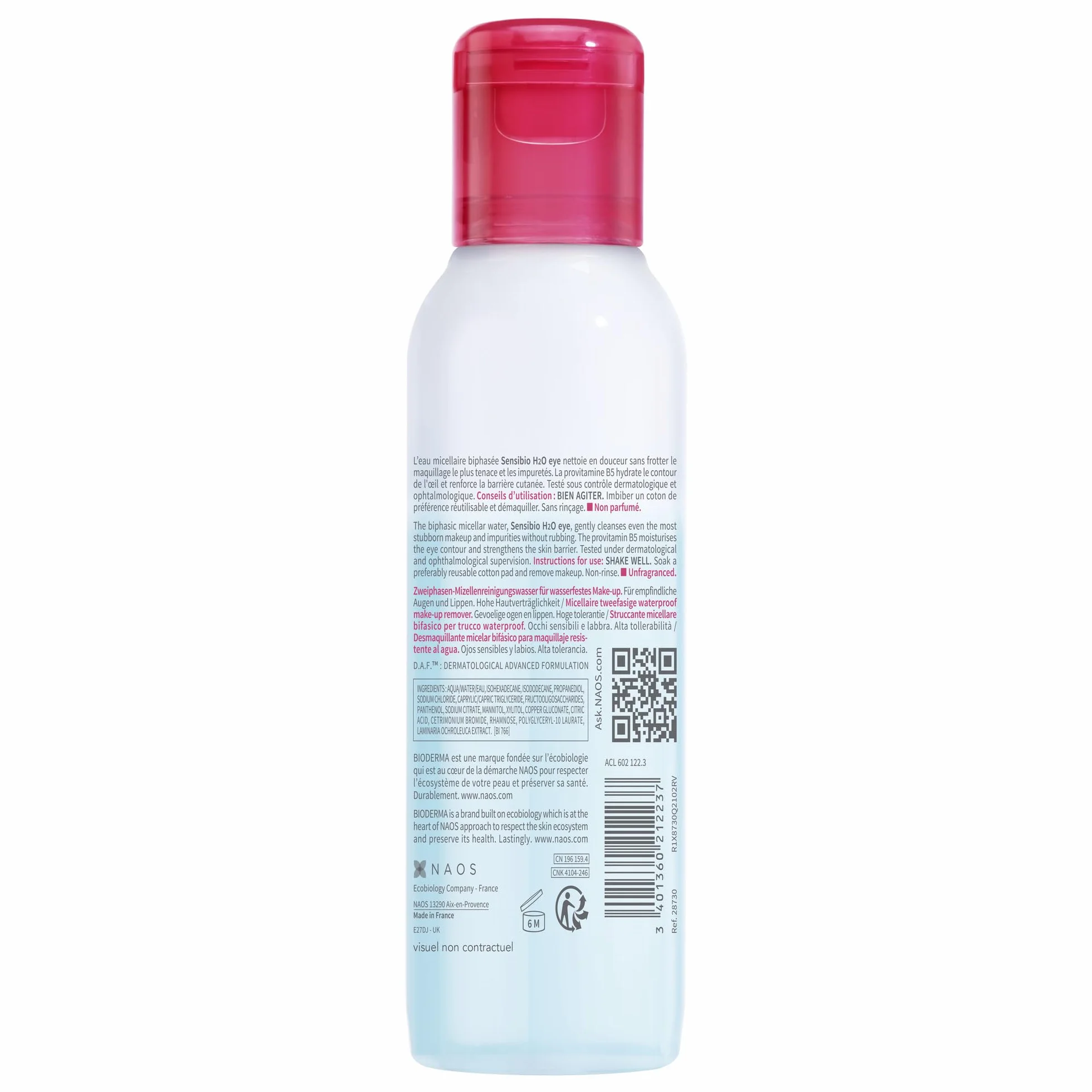 BIODERMA Sensibio H2O Eye Desmaquillante de Ojos 125ml