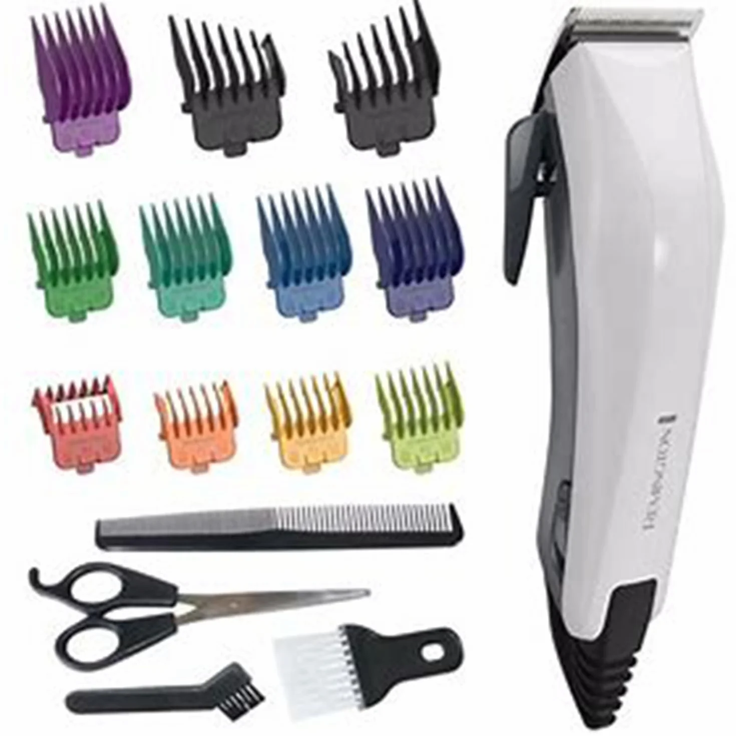 Remington HC5035 Máquina de Cortar Pelo ColourCut Cortapelos con Cable Cuchillas Acero Inoxidable 9 Peines
