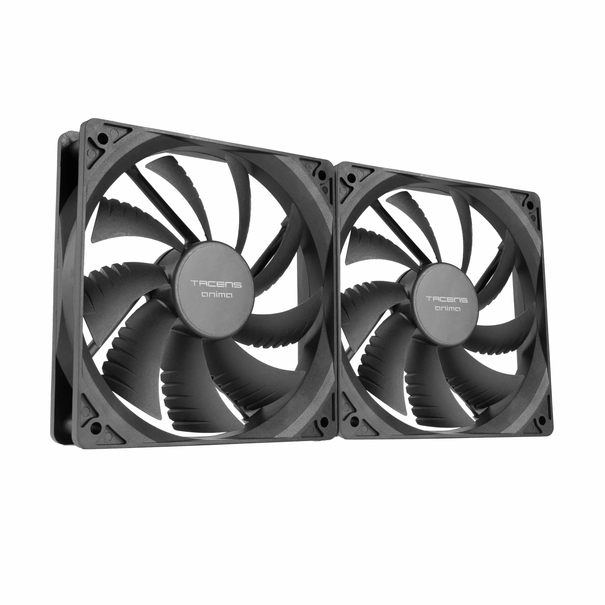Tacens Anima AF12X2 Kit 2x Ventiladores 120mm Ultrasilencioso Rodamientos FLUXUS Negro