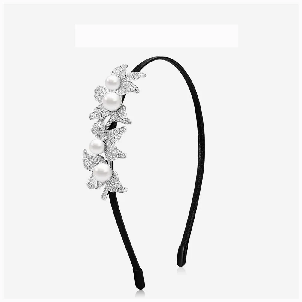 Bobinas Para El Cabello Con Cola De Caballo Gomas Damas de temperamento soplan pelo con peinado de perlas de cristal con peinado de pelo de ratán for cumpleaños Bobinas para el cabello con cola de cab