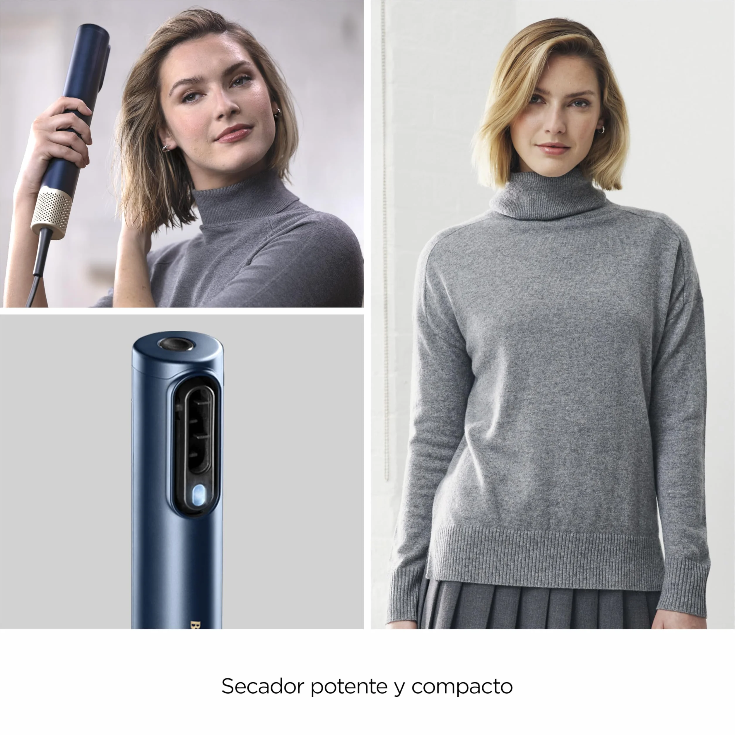 BaByliss AS6553E Air Wand Secador Alisador Styler Todo en Uno Mojado a Seco Antiencrespamiento Sin Daño por calor 3 Accesorios